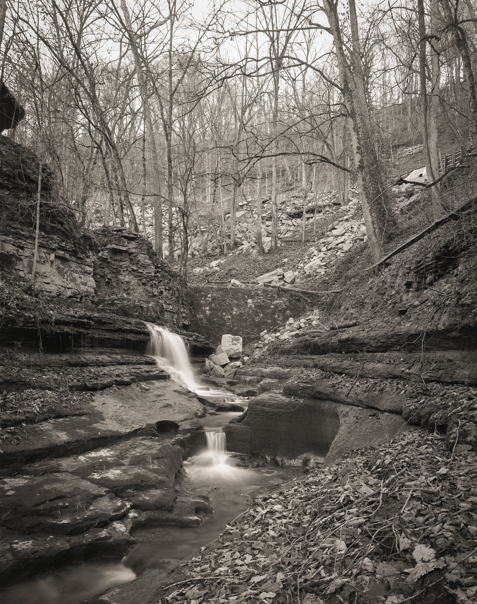 Indian Creek Waterfall, Road 2024