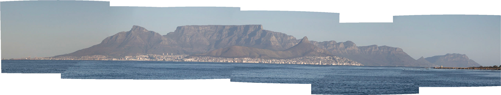 Table Mountain from the Atlantic Ocean.