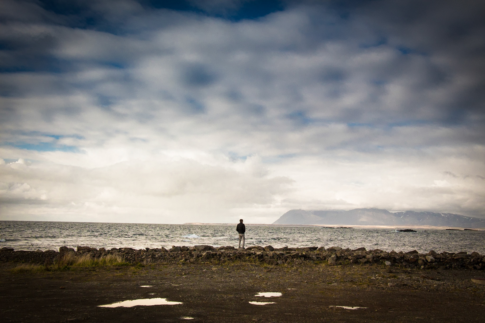Lone Figure. Akranes, Iceland. 2018