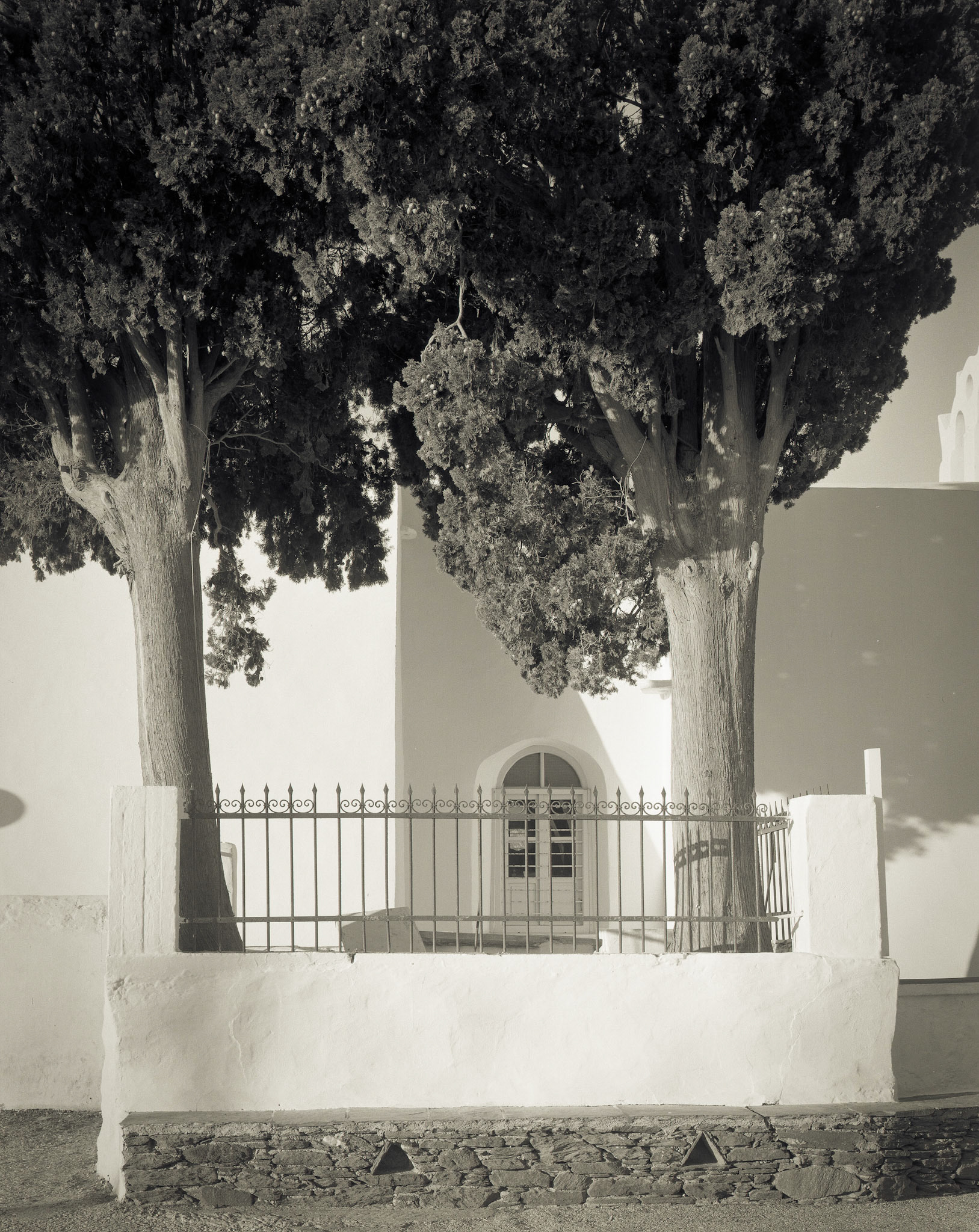 Tree, Shadow on Agios Konstantinos (Church of St. Constantine &amp; Helen)
