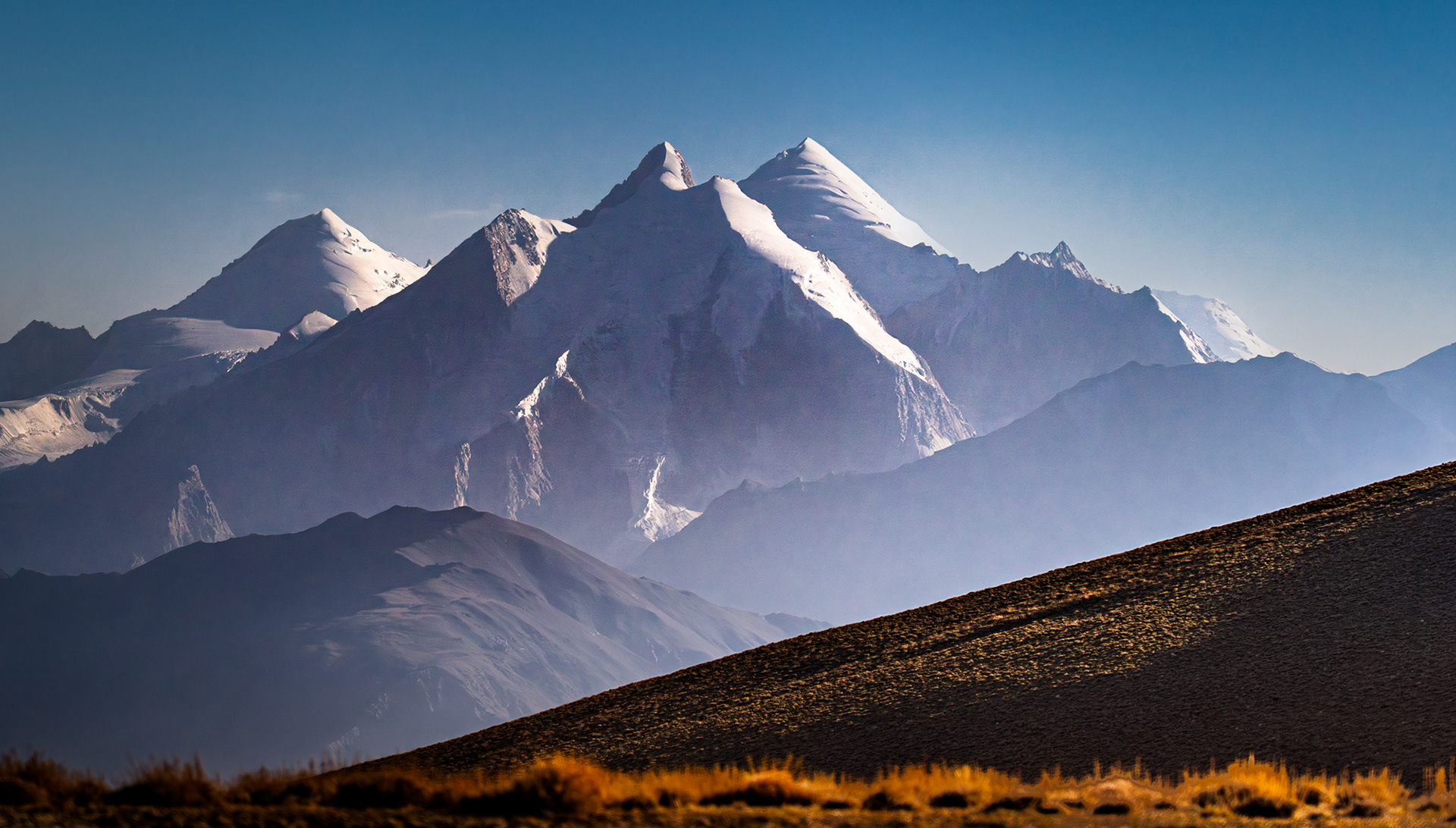 A glaciated mountain in Afghanistan.