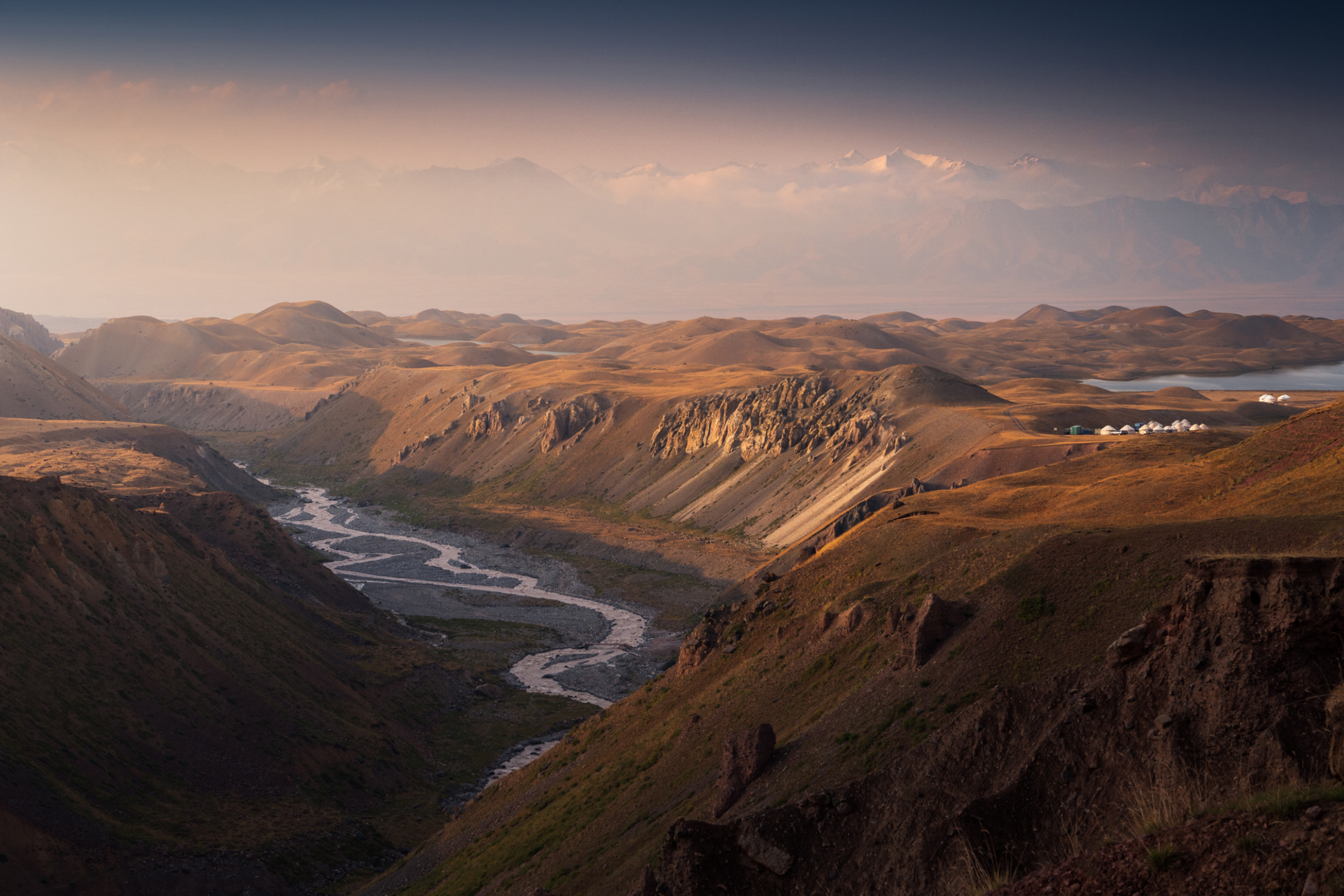 Golden Autumnal Alay Valley, Pamir, Kyrgyzstan