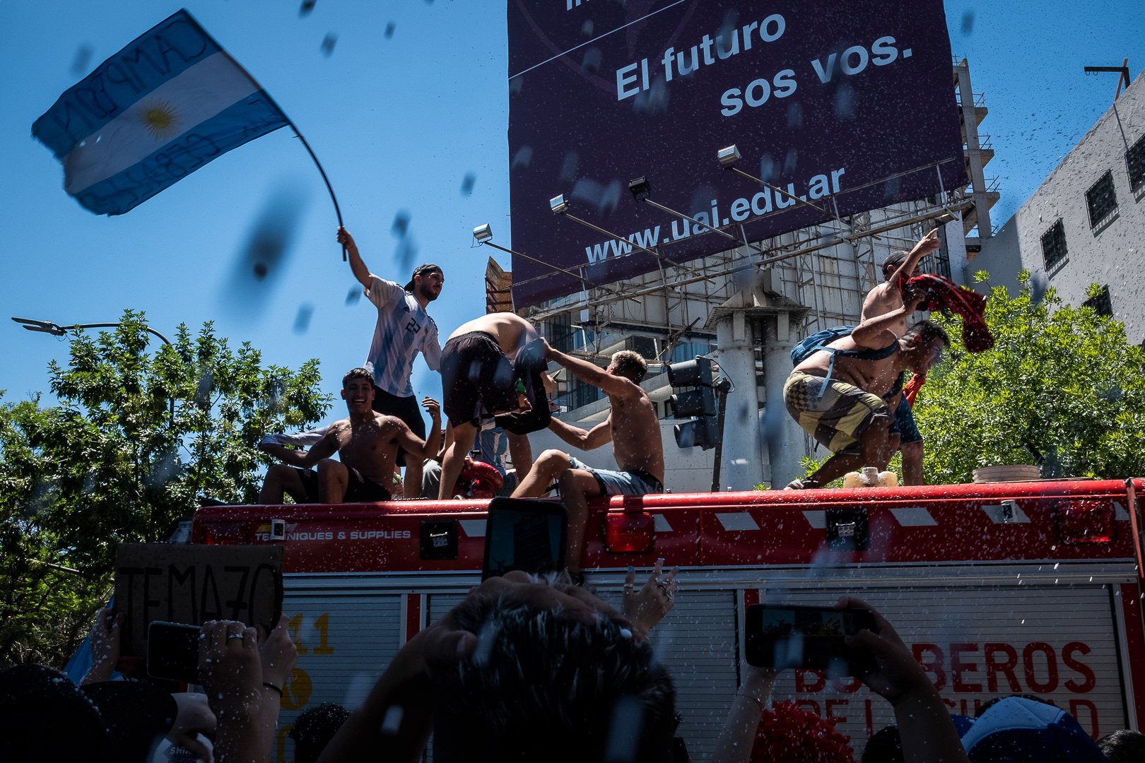 Five million happy people in the largest mobilization in the history of a country that knows about large mobilizations, in Buenos Aires, Argentina, on December 20, 2022. PHOTO/ Santi Oroz.