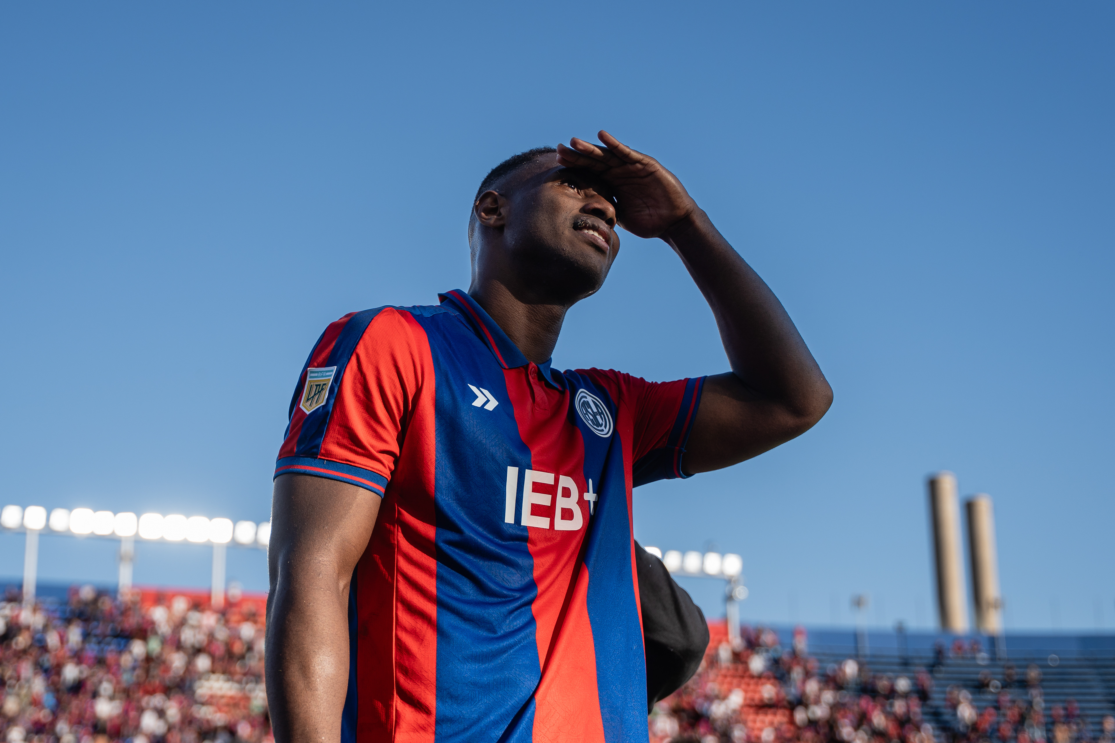 San Lorenzo defeated Tigre by 2 goals to 1 in the round of 16 of the Torneo Apertura 2025 of the Argentine Professional Soccer League in Buenos Aires, Argentina, on May 10, 2025. PHOTO/Santi Oroz.