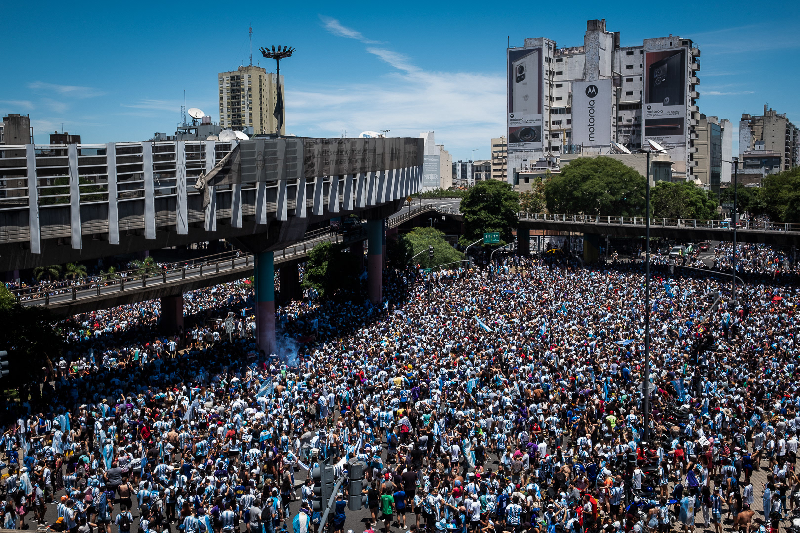 Five million happy people in the largest mobilization in the history of a country that knows about large mobilizations, in Buenos Aires, Argentina, on December 20, 2022. PHOTO/ Santi Oroz.