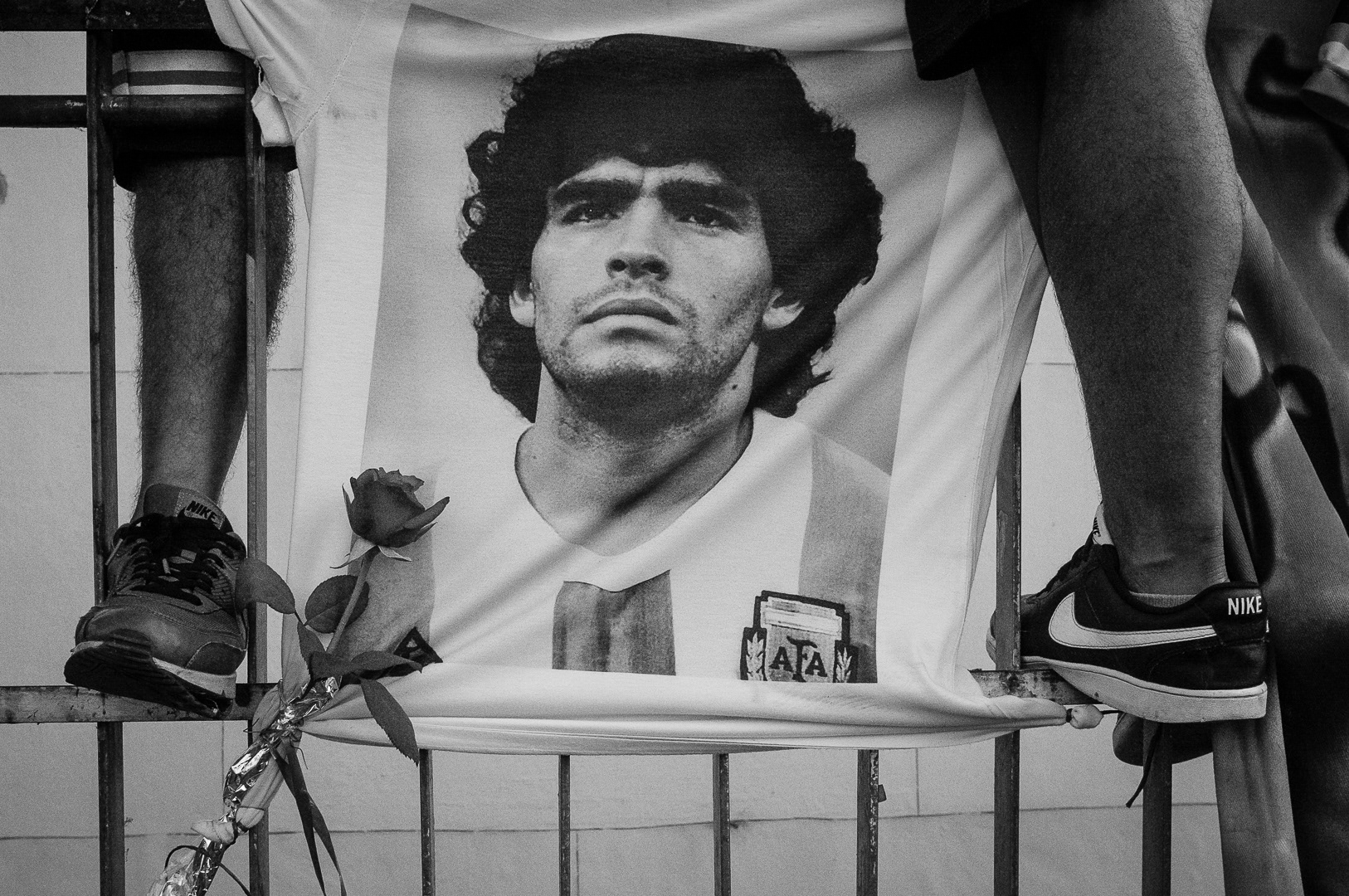 Demonstrations of unconditional love for popular idol Diego Armando Maradona after his death, in Argentina, 2022. PHOTO/Santi Oroz.