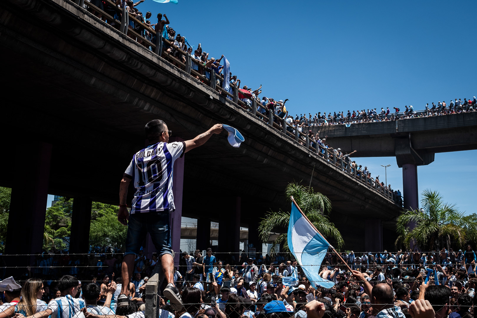 Five million happy people in the largest mobilization in the history of a country that knows about large mobilizations, in Buenos Aires, Argentina, on December 20, 2022. PHOTO/ Santi Oroz.