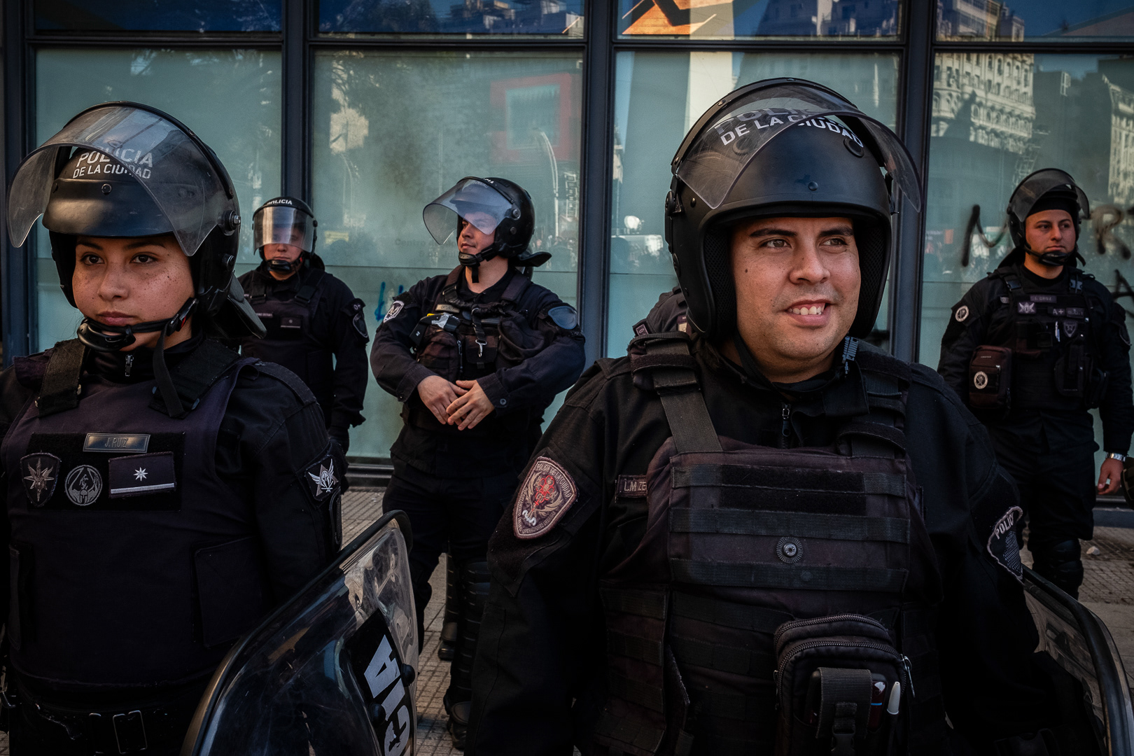 Protest at the Buenos Aires Obelisk after the death of photojournalist and activist Facundo Molares Choenfeld at the hands of the City Police in the context of a protest for the demands of the people of Jujuy, in Buenos Aires, Argentina, August 11, 2023. PHOTO/Santi Oroz.