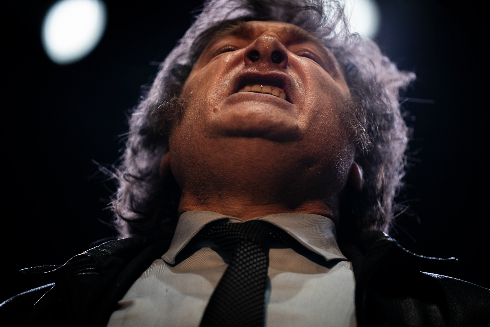 Javier Milei, presidential candidate for La Libertad Avanza, at his campaign closing ceremony for the general elections, in Buenos Aires, Argentina, on October 18, 2023. PHOTO/Santi Oroz.