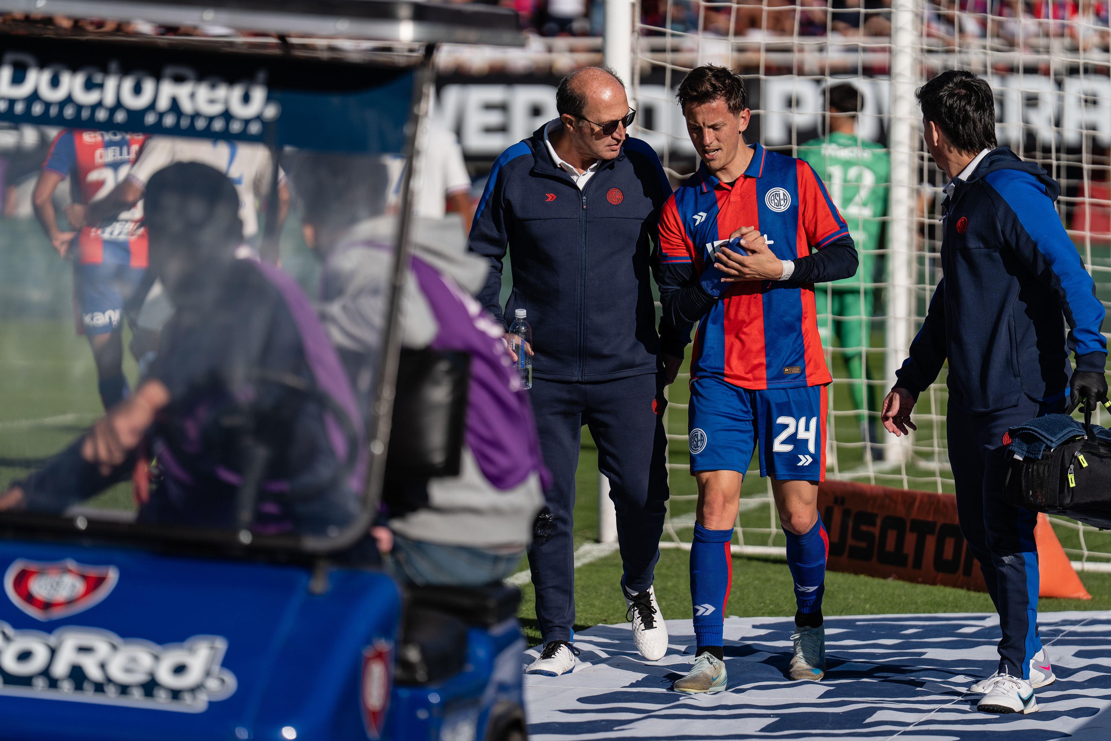 San Lorenzo defeated Tigre by 2 goals to 1 in the round of 16 of the Torneo Apertura 2025 of the Argentine Professional Soccer League in Buenos Aires, Argentina, on May 10, 2025. PHOTO/Santi Oroz.