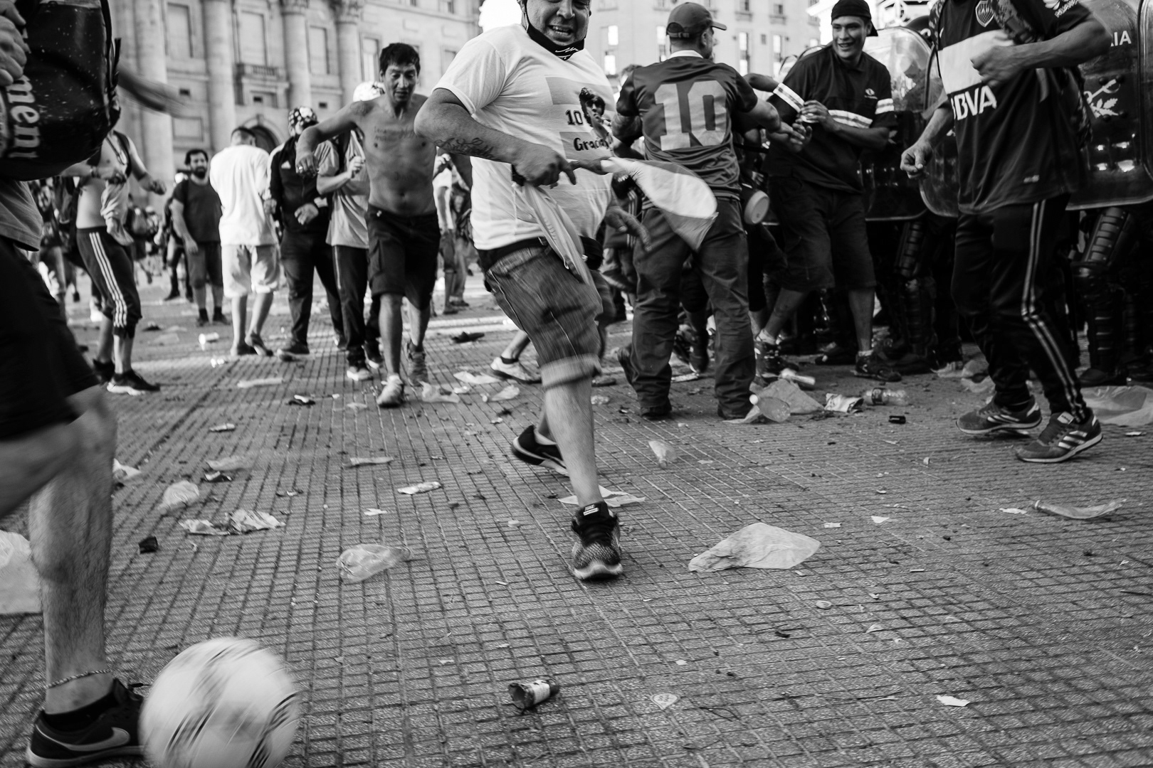 Demonstrations of unconditional love for popular idol Diego Armando Maradona after his death, in Argentina, 2022. PHOTO/Santi Oroz.