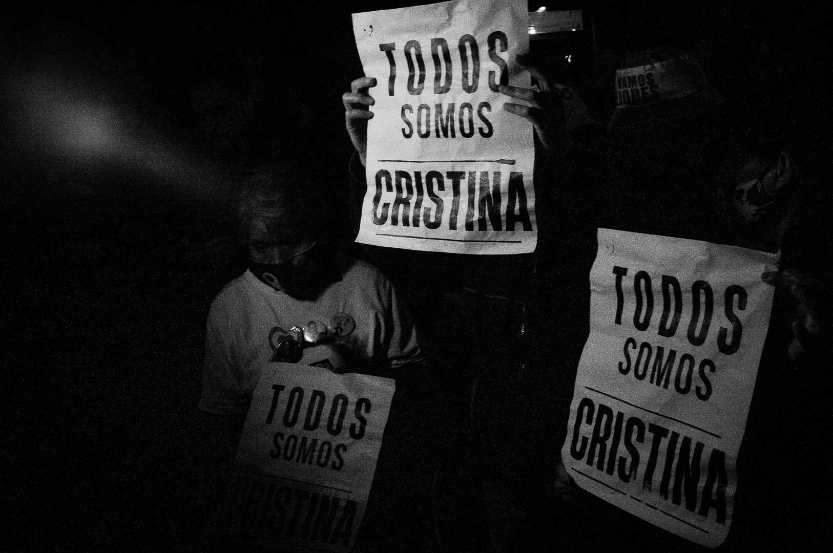Protest after the attempted murder of Vice President Cristina Fernandez de Kirchner outside her residence in the Recoleta neighborhood of Buenos Aires, Argentina, on September 1, 2022. PHOTO/Santi Oroz.