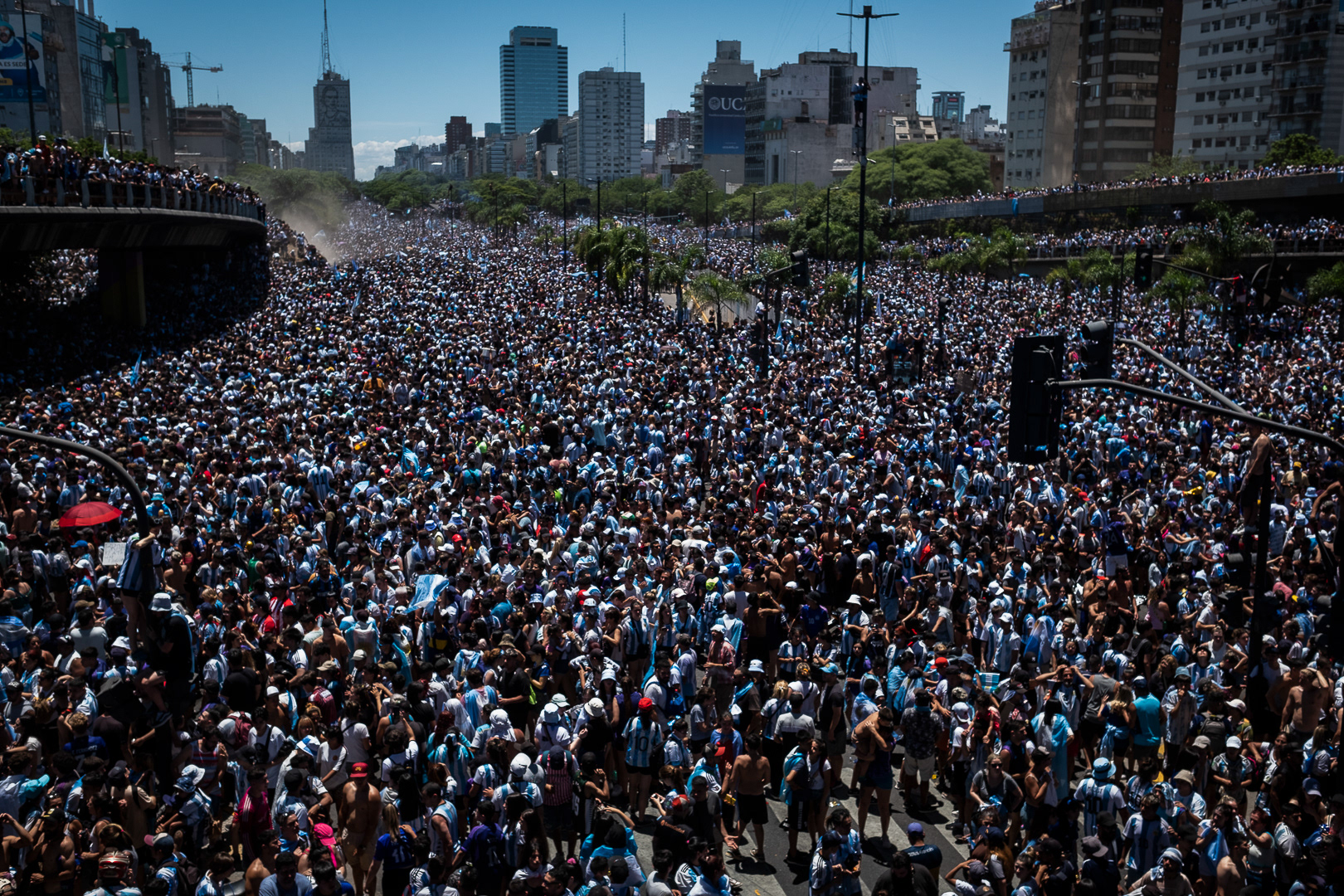 Five million happy people in the largest mobilization in the history of a country that knows about large mobilizations, in Buenos Aires, Argentina, on December 20, 2022. PHOTO/ Santi Oroz.