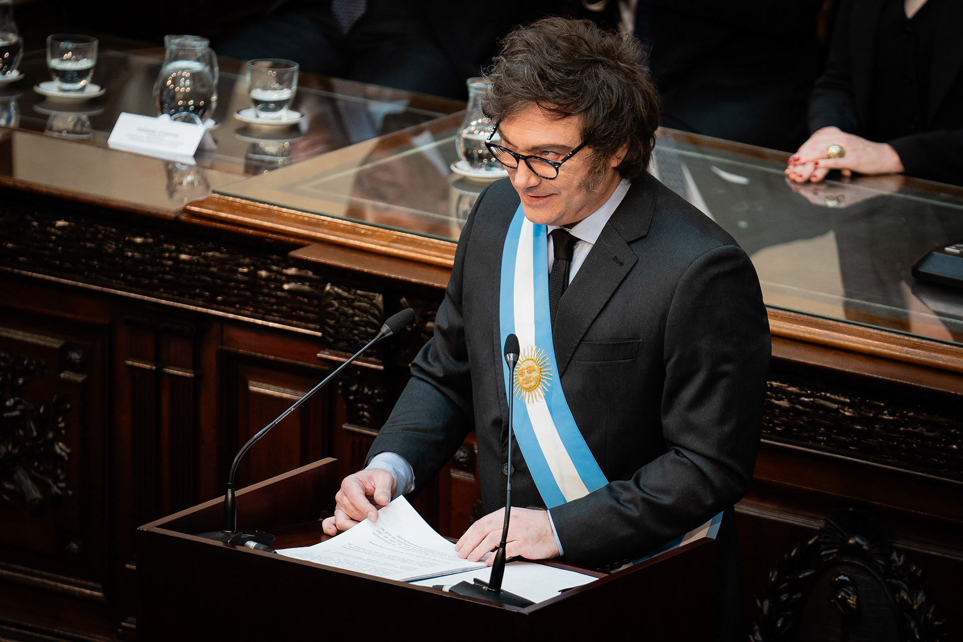 Argentina's President Javier Milei presents the 2025 budget to Congress in Buenos Aires, Argentina, September 15, 2024. PHOTO/Santiago Oroz.