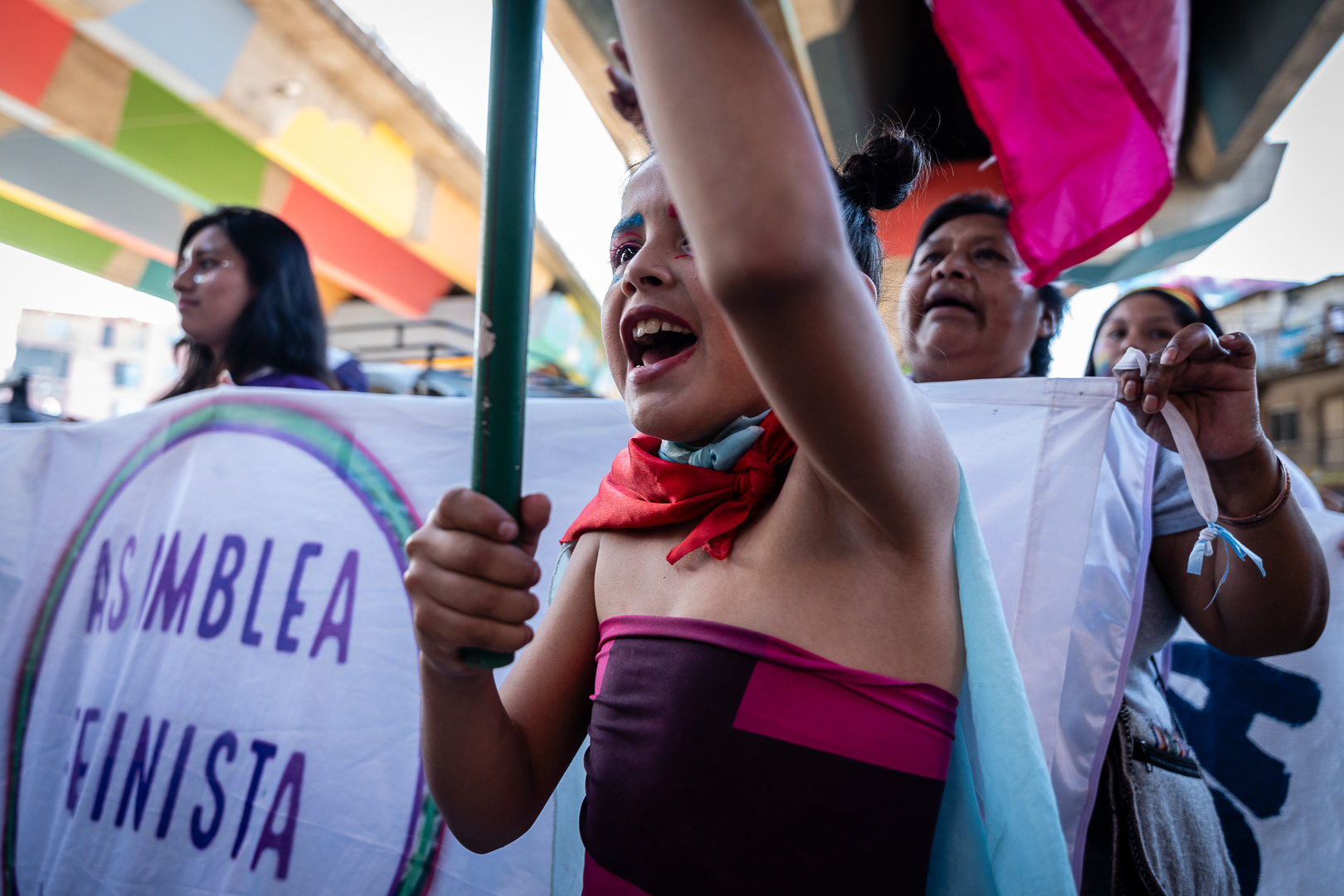 5th LGTBIQ+ Pride March in the Mugica neighborhood of Villa 31, in Buenos Aires, Argentina, on October 28, 2023. PHOTO/Santi Oroz