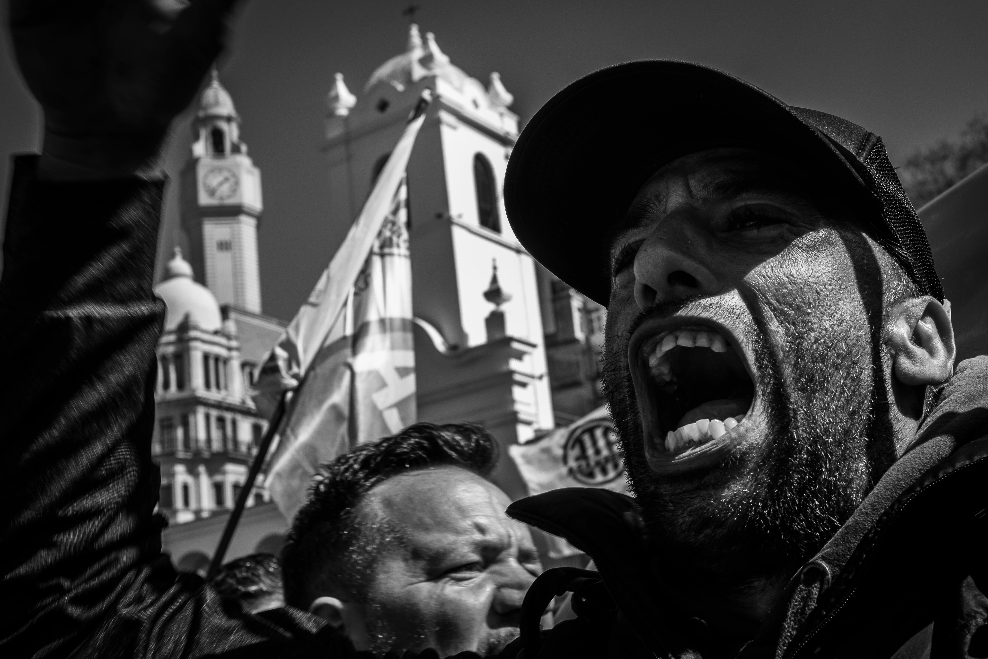 Protest to Plaza de Mayo by hundreds of thousands of people in repudiation of the attempted murder of Cristina, in defense of peace and democracy, in Buenos Aires, Argentina, on September 2, 2022. PHOTO/Santi Oroz.