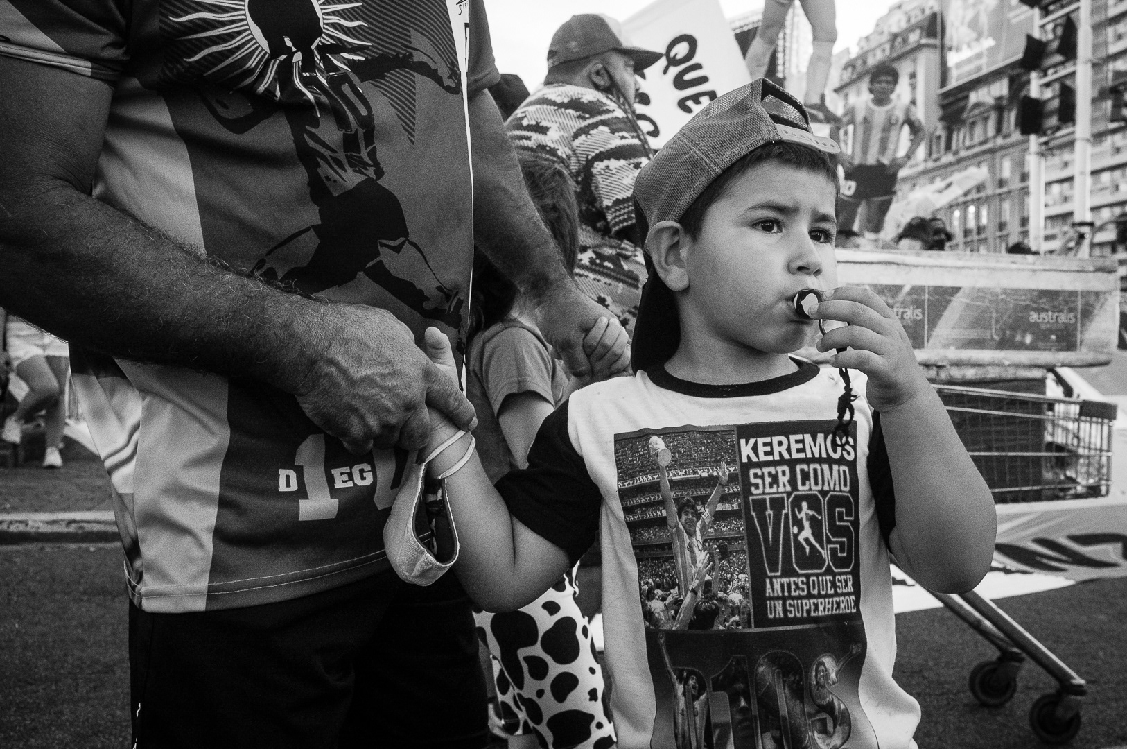 Demonstrations of unconditional love for popular idol Diego Armando Maradona after his death, in Argentina, 2022. PHOTO/Santi Oroz.