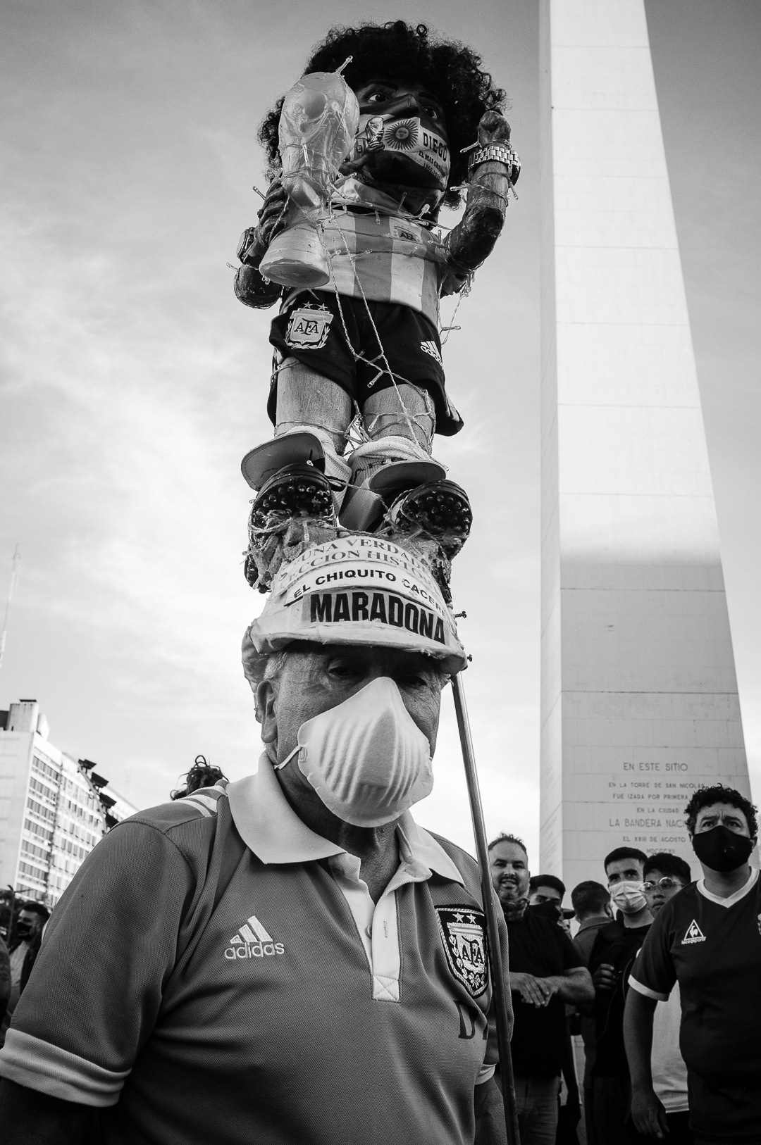 Demonstrations of unconditional love for popular idol Diego Armando Maradona after his death, in Argentina, 2022. PHOTO/Santi Oroz.