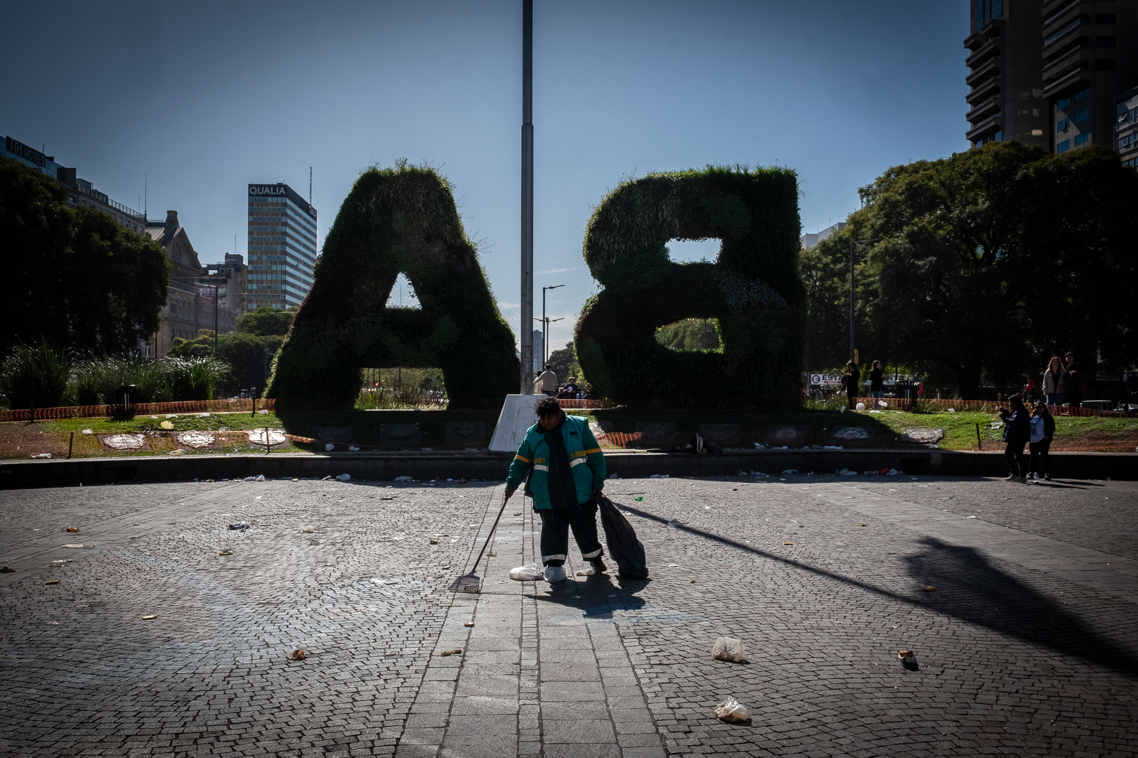 Protest at the Buenos Aires Obelisk after the death of photojournalist and activist Facundo Molares Choenfeld at the hands of the City Police in the context of a protest for the demands of the people of Jujuy, in Buenos Aires, Argentina, August 11, 2023. PHOTO/Santi Oroz.