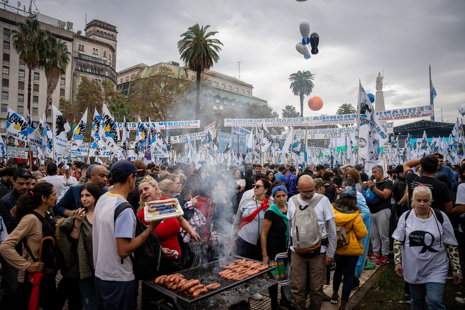 Thousands of people celebrate the 20th anniversary of Néstor Kirchner's inauguration as President of the Nation and a new anniversary of the May Revolution in a massive rally in Plaza de Mayo, with Vice President Cristina Fernández de Kirchner as the only speaker, in Buenos Aires, Argentina, May 25, 2023. PHOTO/Santi Oroz.