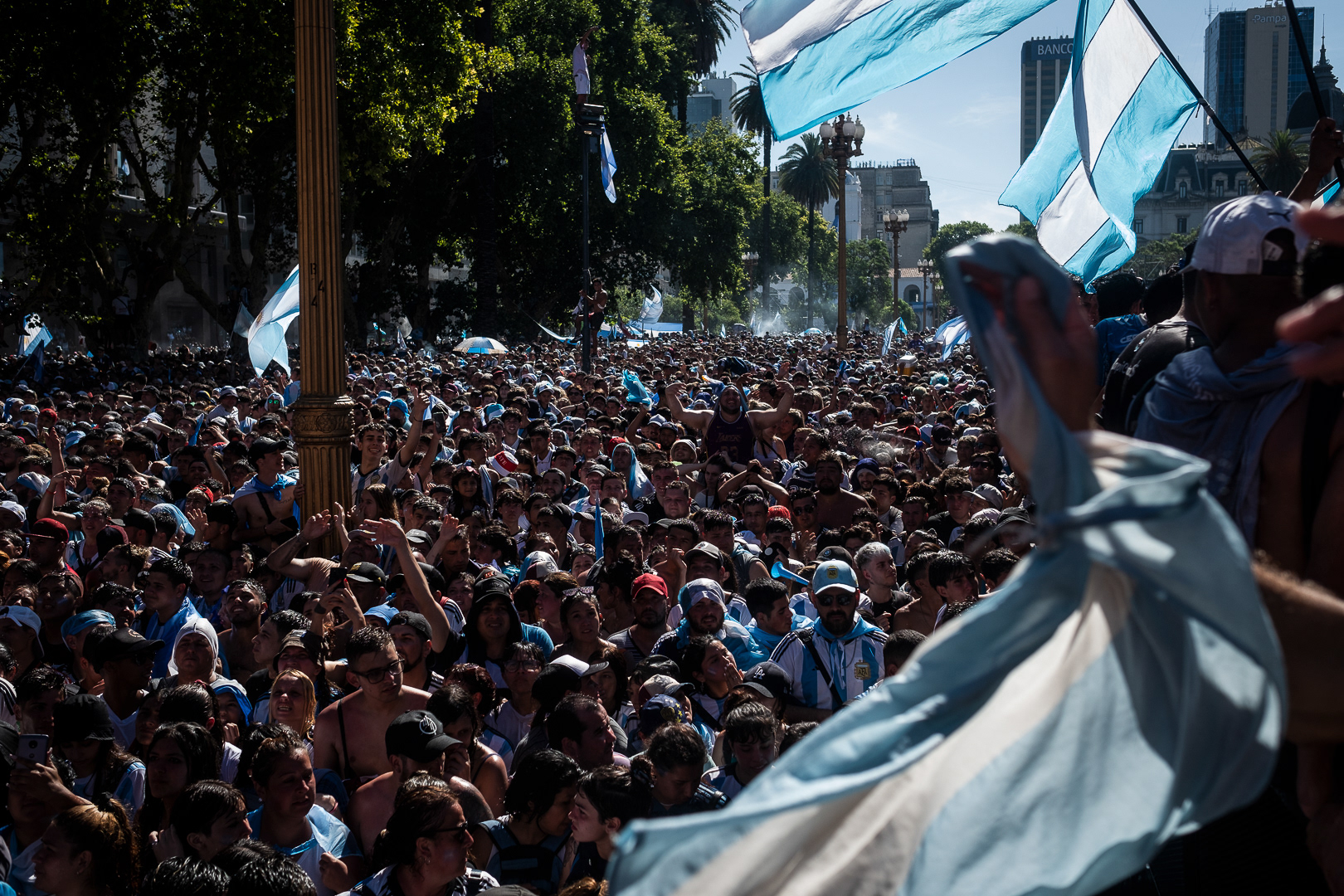 Five million happy people in the largest mobilization in the history of a country that knows about large mobilizations, in Buenos Aires, Argentina, on December 20, 2022. PHOTO/ Santi Oroz.