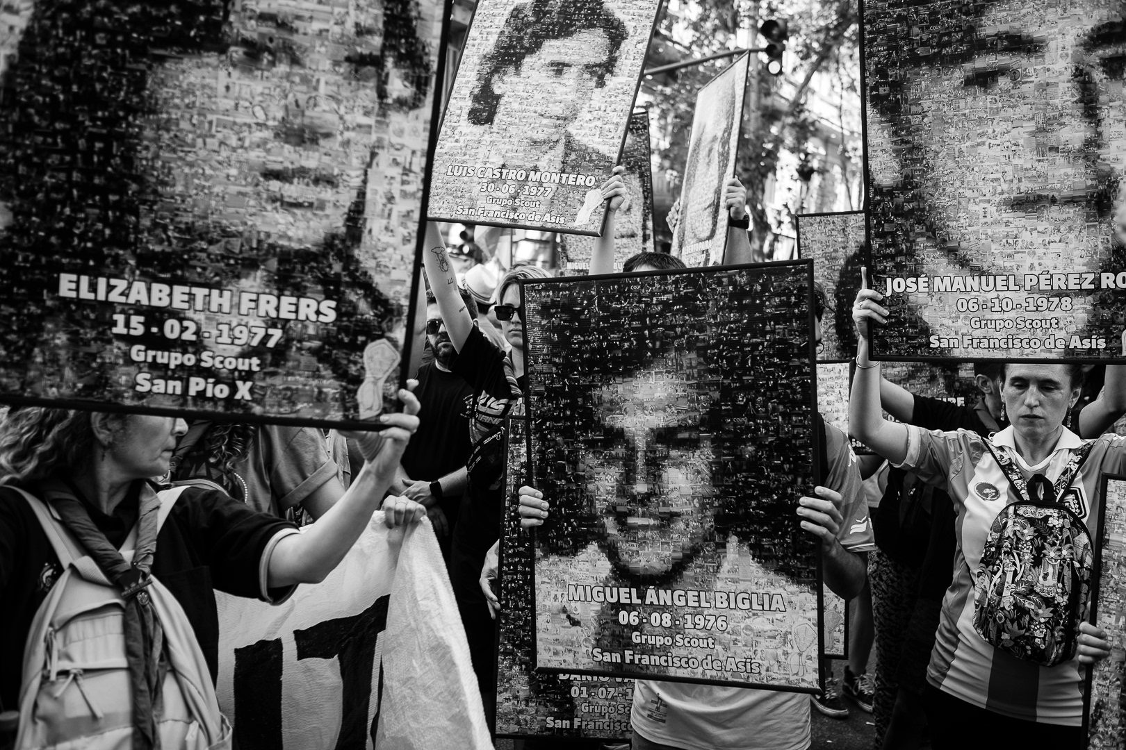 Mobilization 47 years after the last civil-military dictatorship, in Buenos Aires, Argentina, on March 24, 2023. PHOTO/ Santi Oroz.