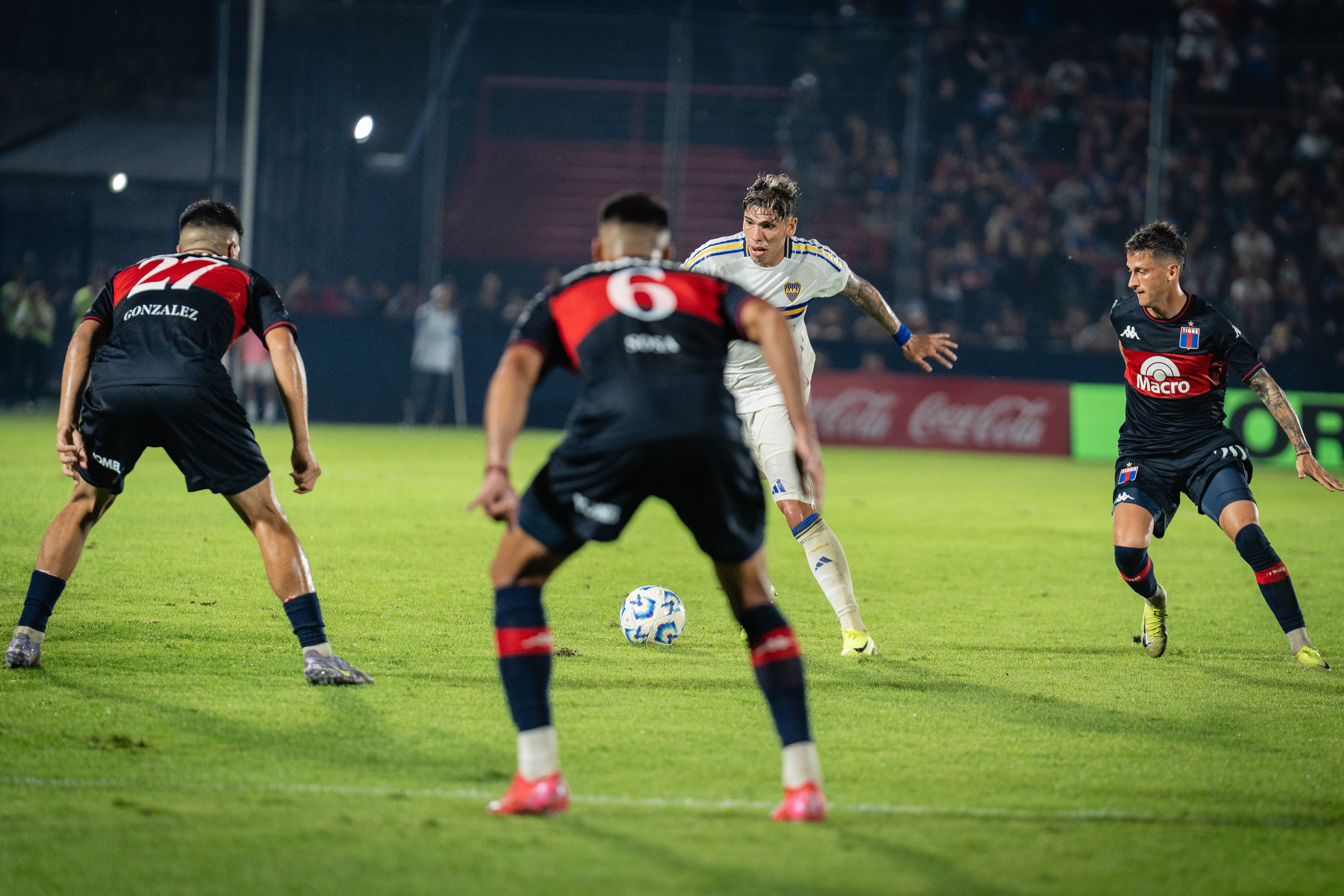 Tigre 1 - 1 Boca for the last date of the First Phase of the Apertura 2025 Tournament of the Argentine Professional Soccer League. PHOTO/Santi Oroz