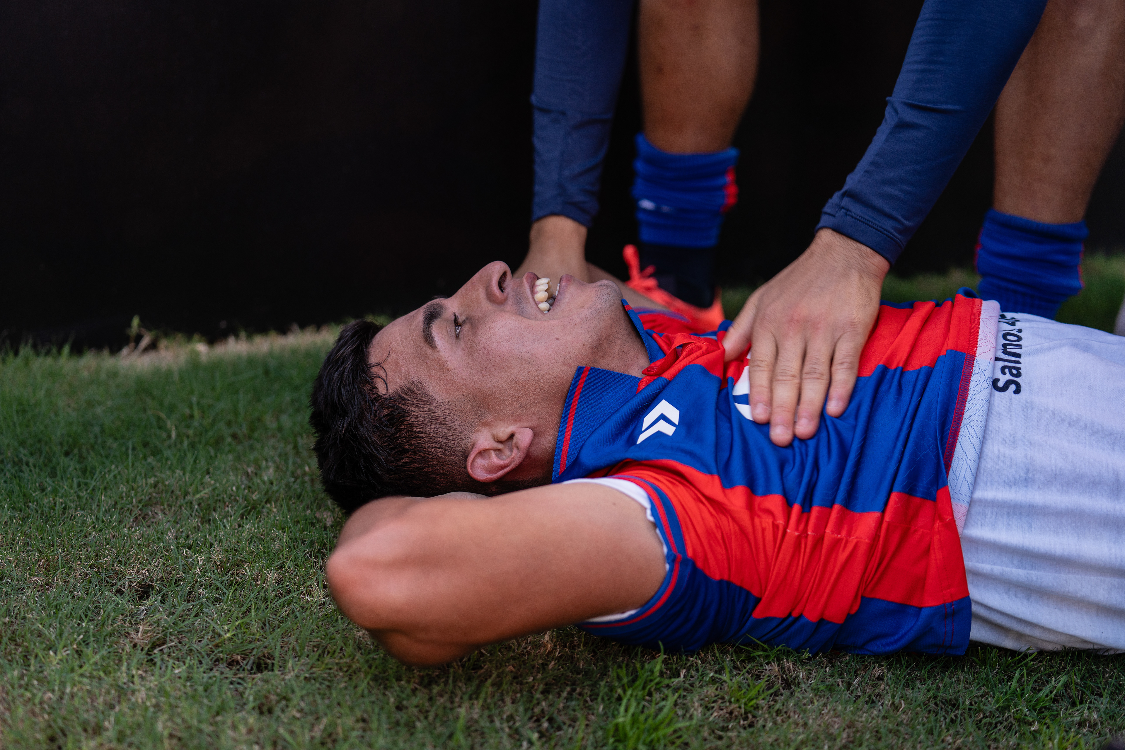 San Lorenzo defeated Tigre by 2 goals to 1 in the round of 16 of the Torneo Apertura 2025 of the Argentine Professional Soccer League in Buenos Aires, Argentina, on May 10, 2025. PHOTO/Santi Oroz.