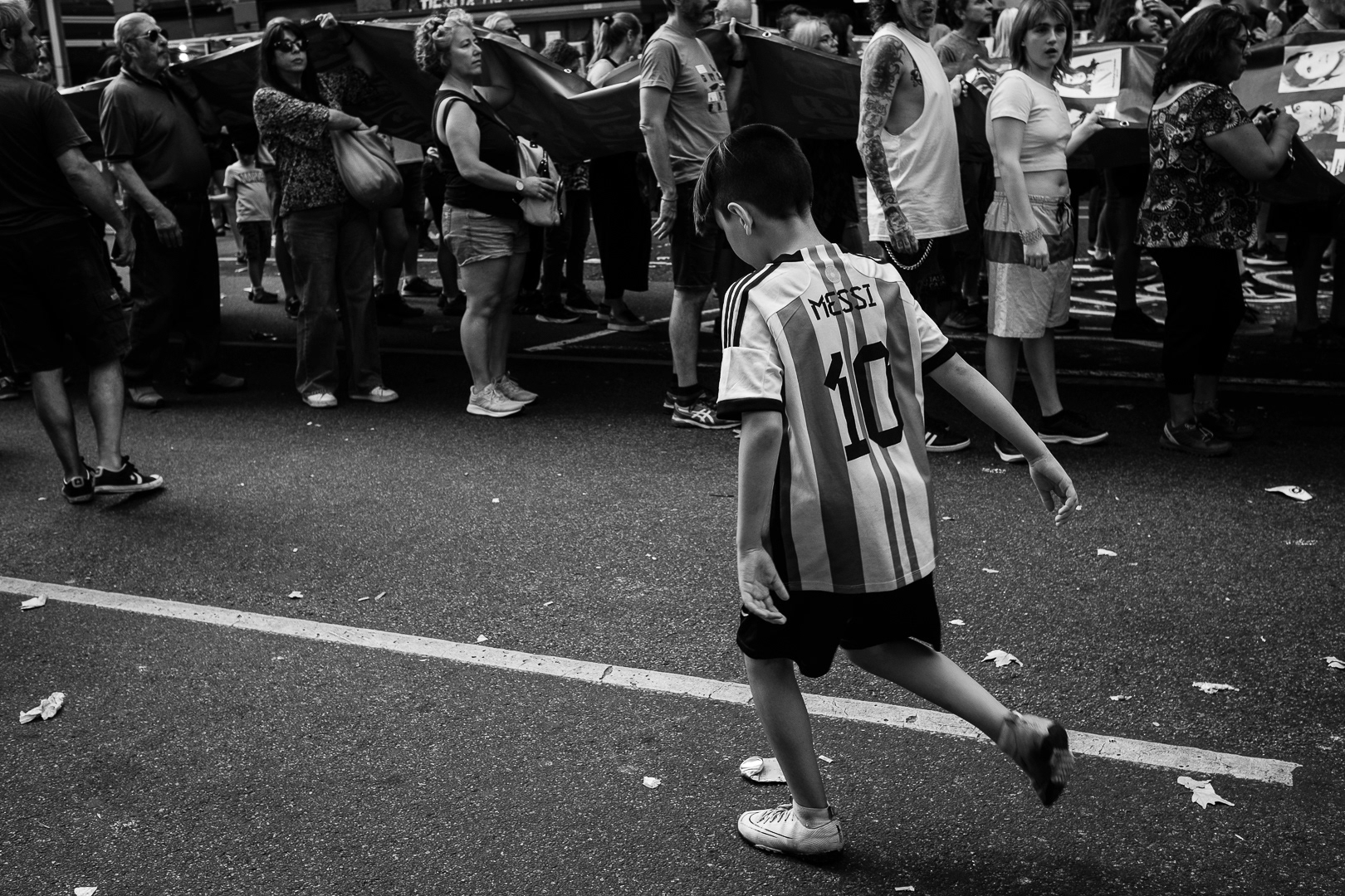 Mobilization 47 years after the last civil-military dictatorship, in Buenos Aires, Argentina, on March 24, 2023. PHOTO/ Santi Oroz.