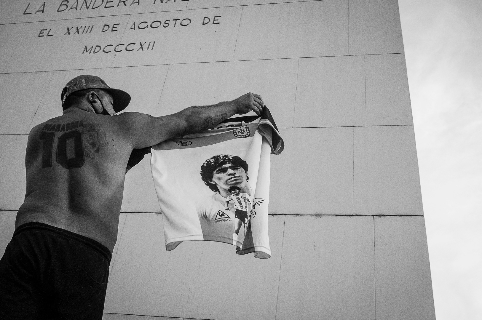 Demonstrations of unconditional love for popular idol Diego Armando Maradona after his death, in Argentina, 2022. PHOTO/Santi Oroz.