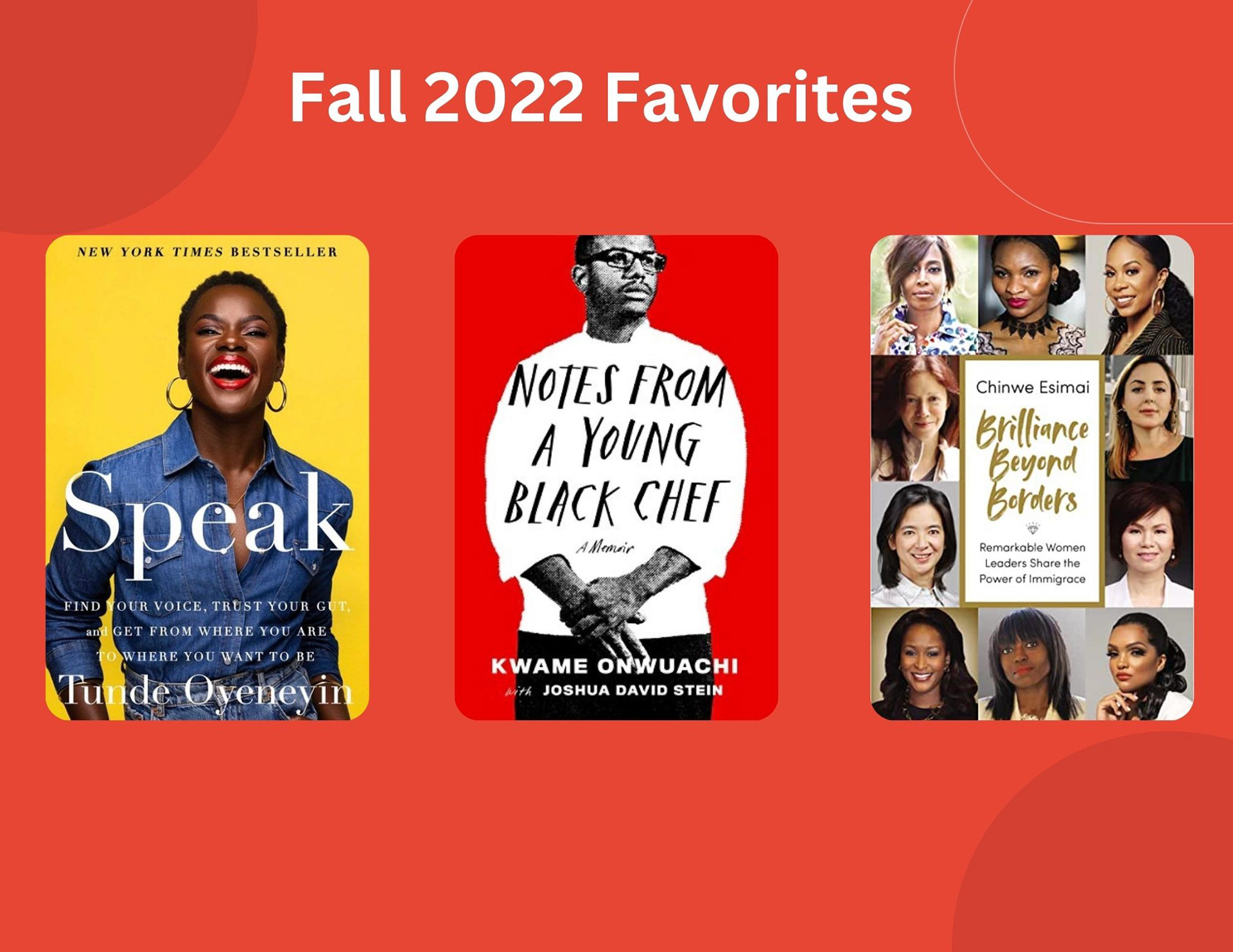 Our @africandiasporaawards honorees have some amazing books you should add to your Fall reading list!