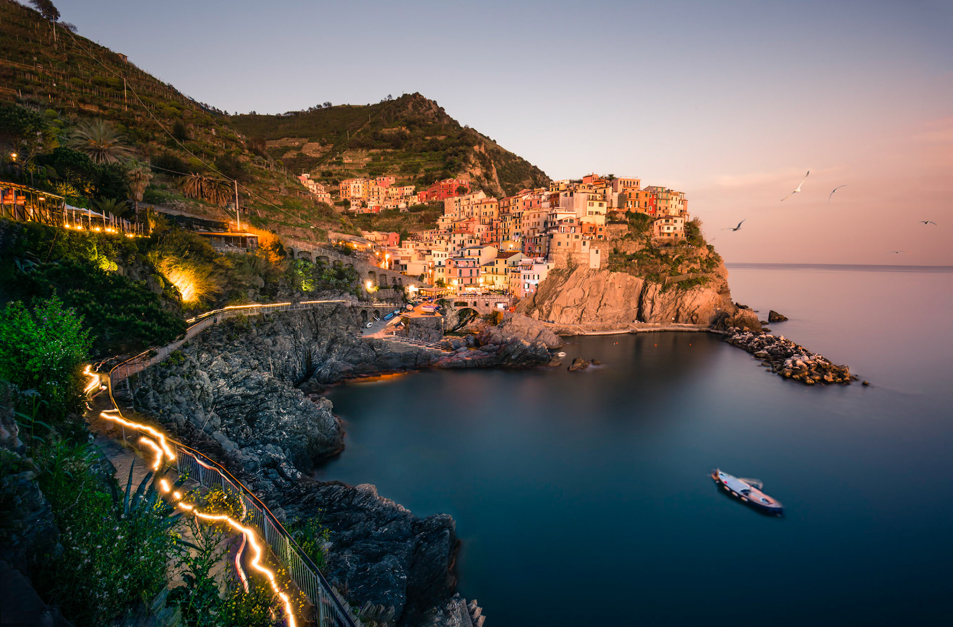 Dia e Noite - Manarola - Itália