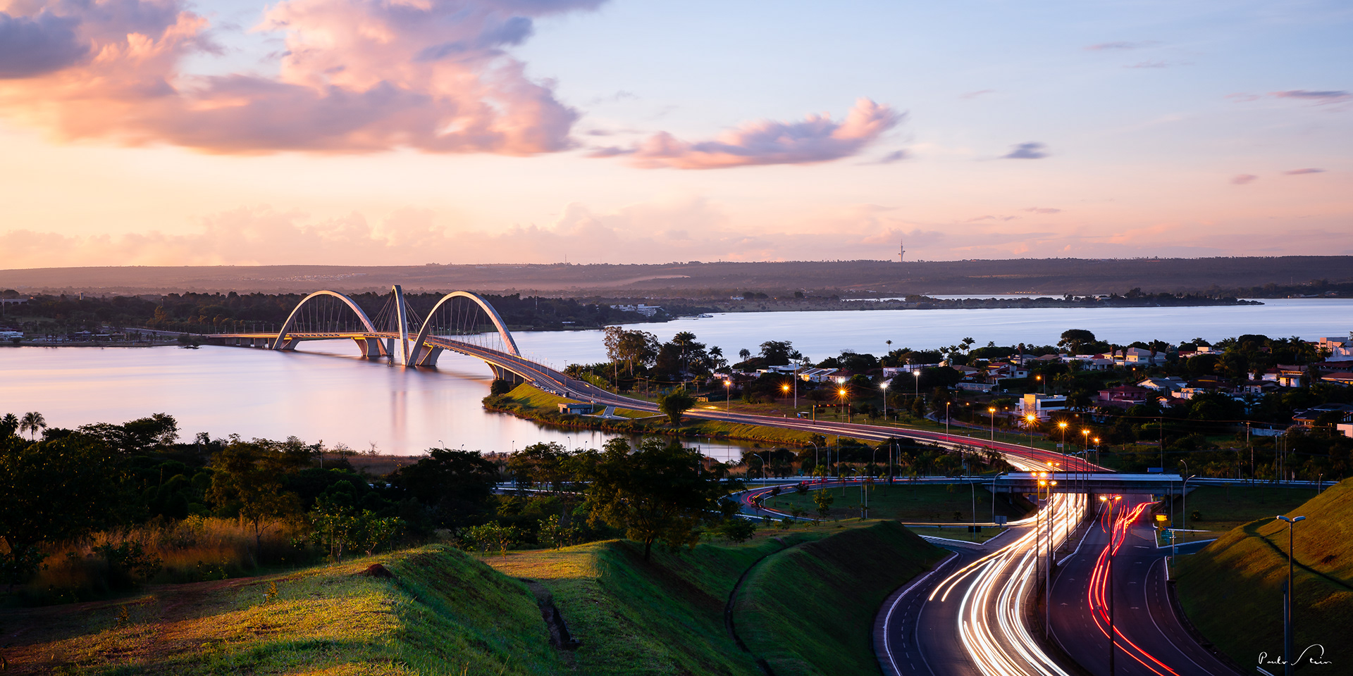 Entardecer na Ponte JK II
