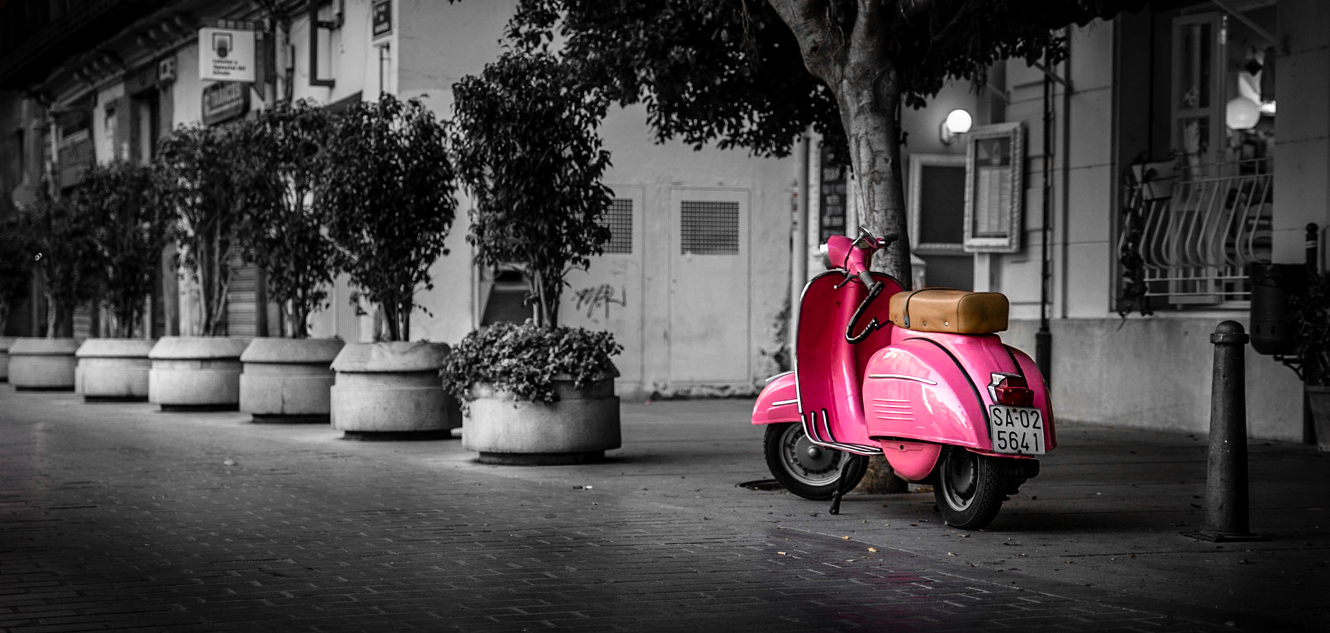 A Lambretta Rosa - Barcelona - Espanha