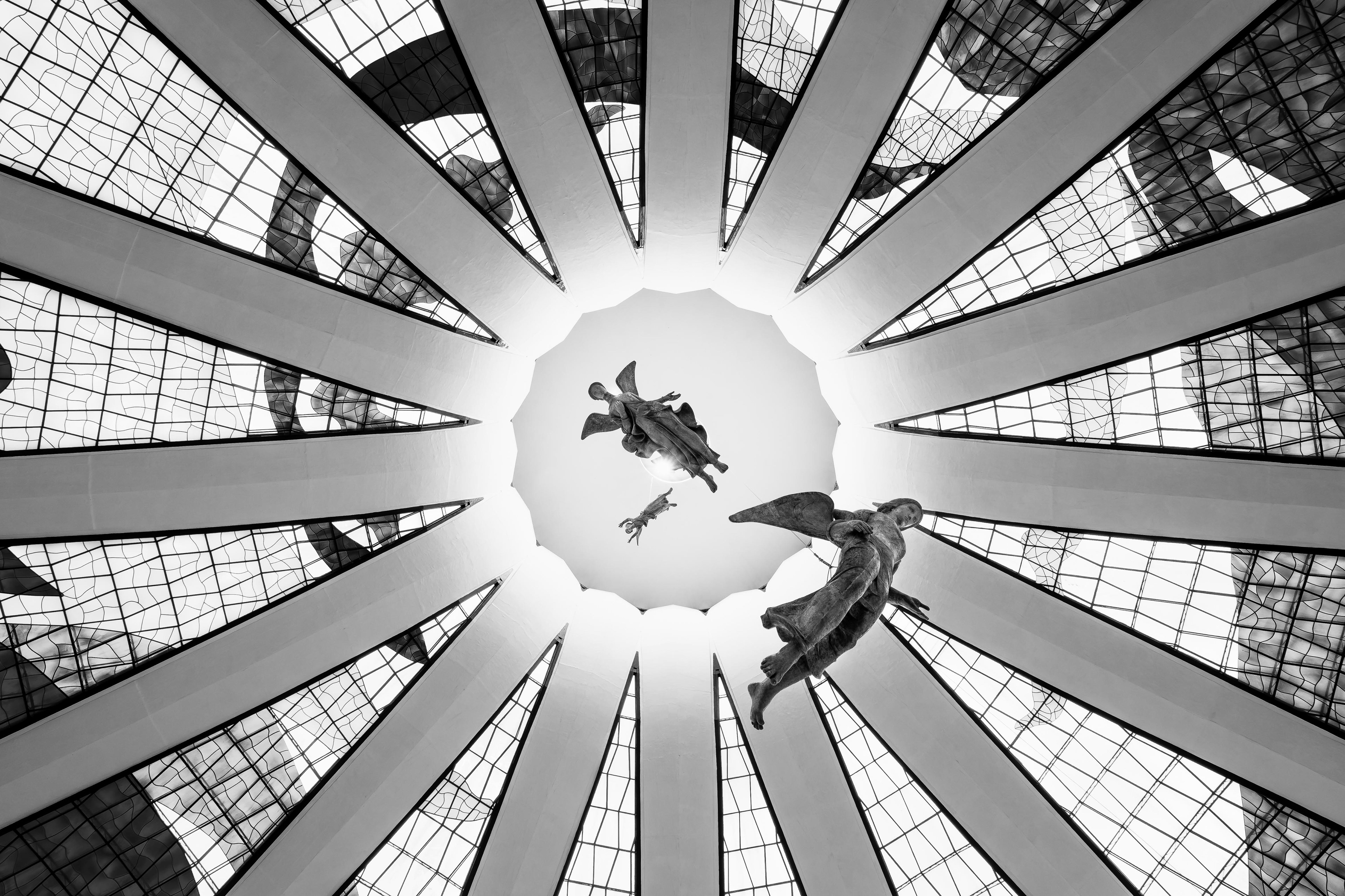 Céu da Catedral - P&B