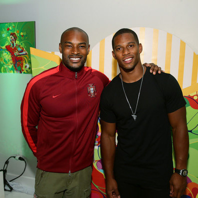 Tyson Beckford and Victor Cruz