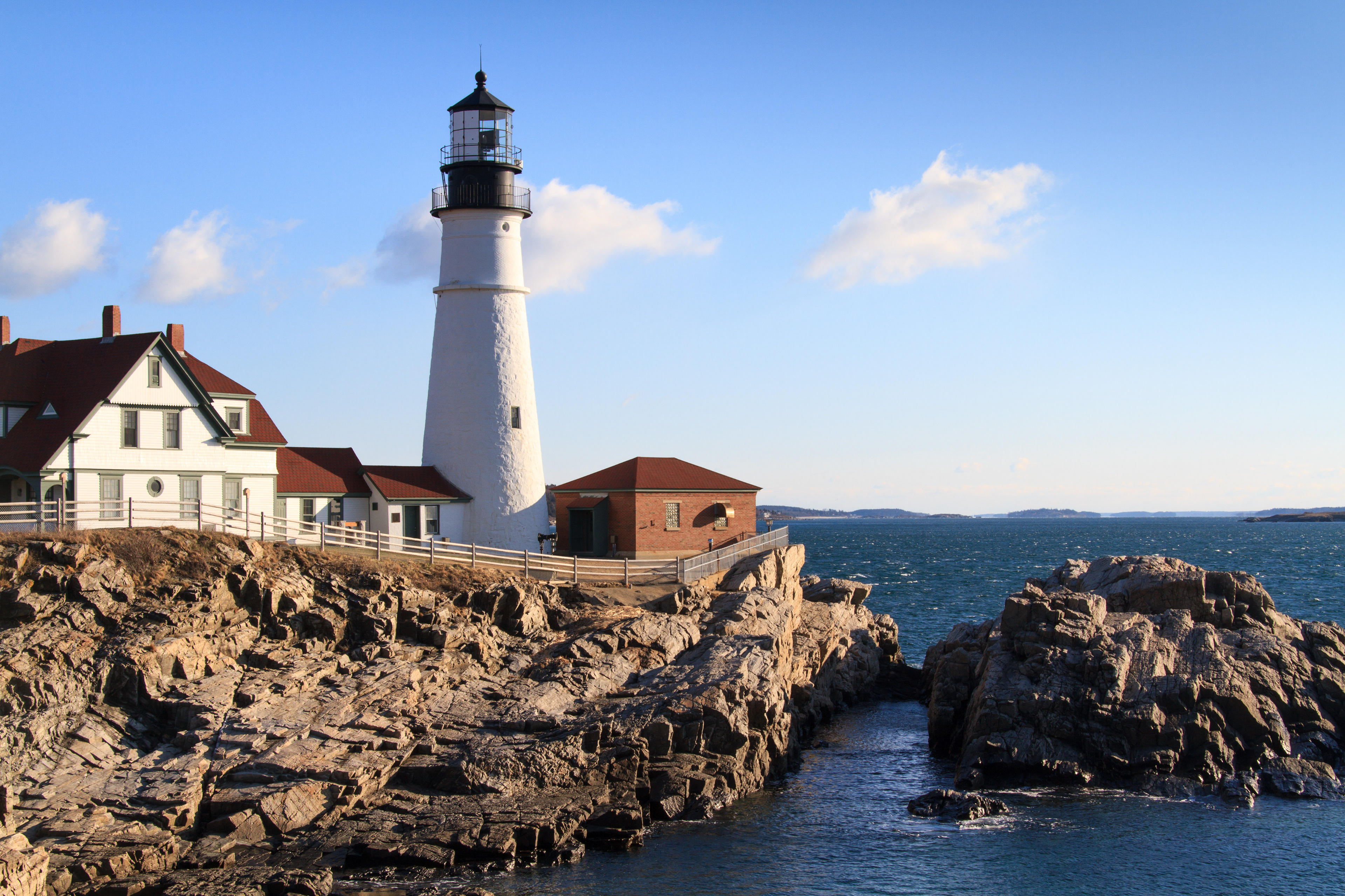 Portland Head Lighthouse on a Cold Day