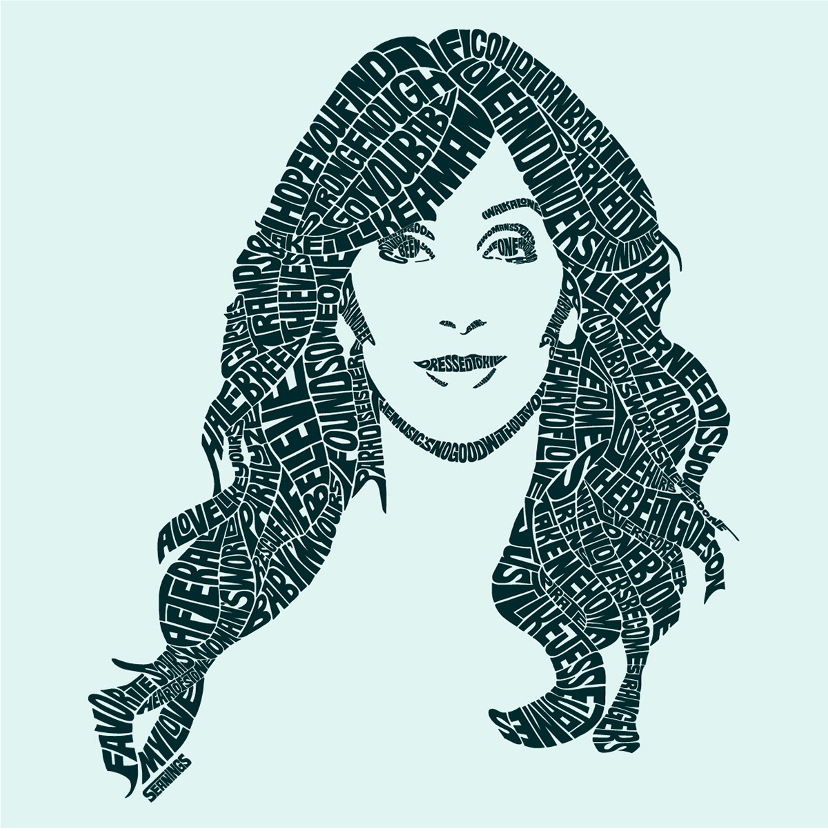 Cher  typographic illustration design by Seanings