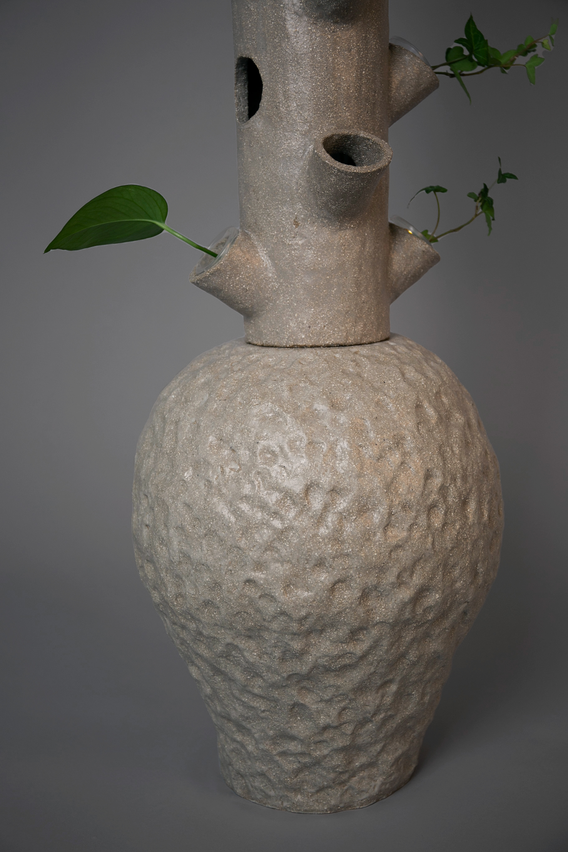 2022, stoneware, glazed ceramic, motor, water, pvc pipe