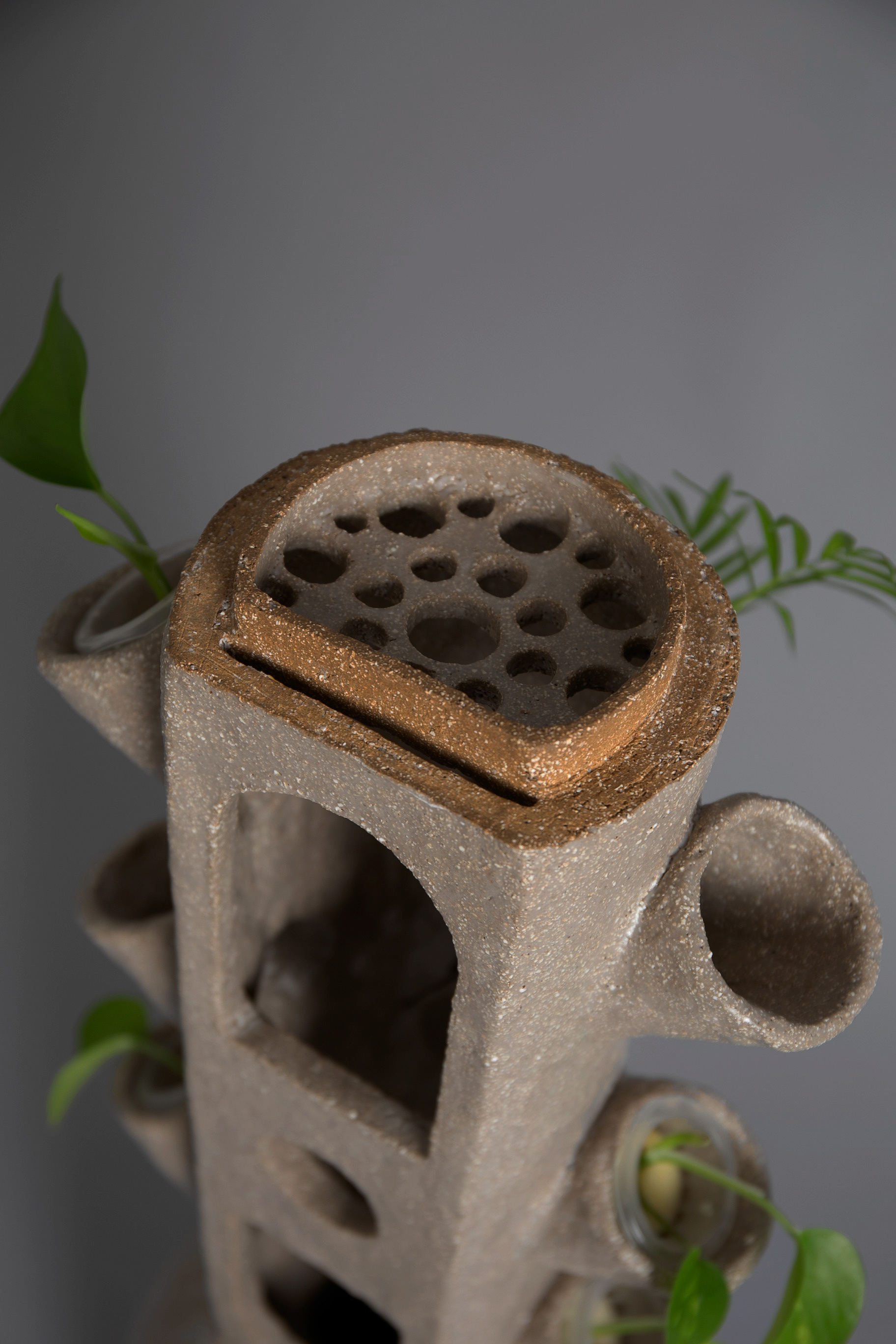 2022, stoneware, glazed ceramic, motor, water, pvc pipe