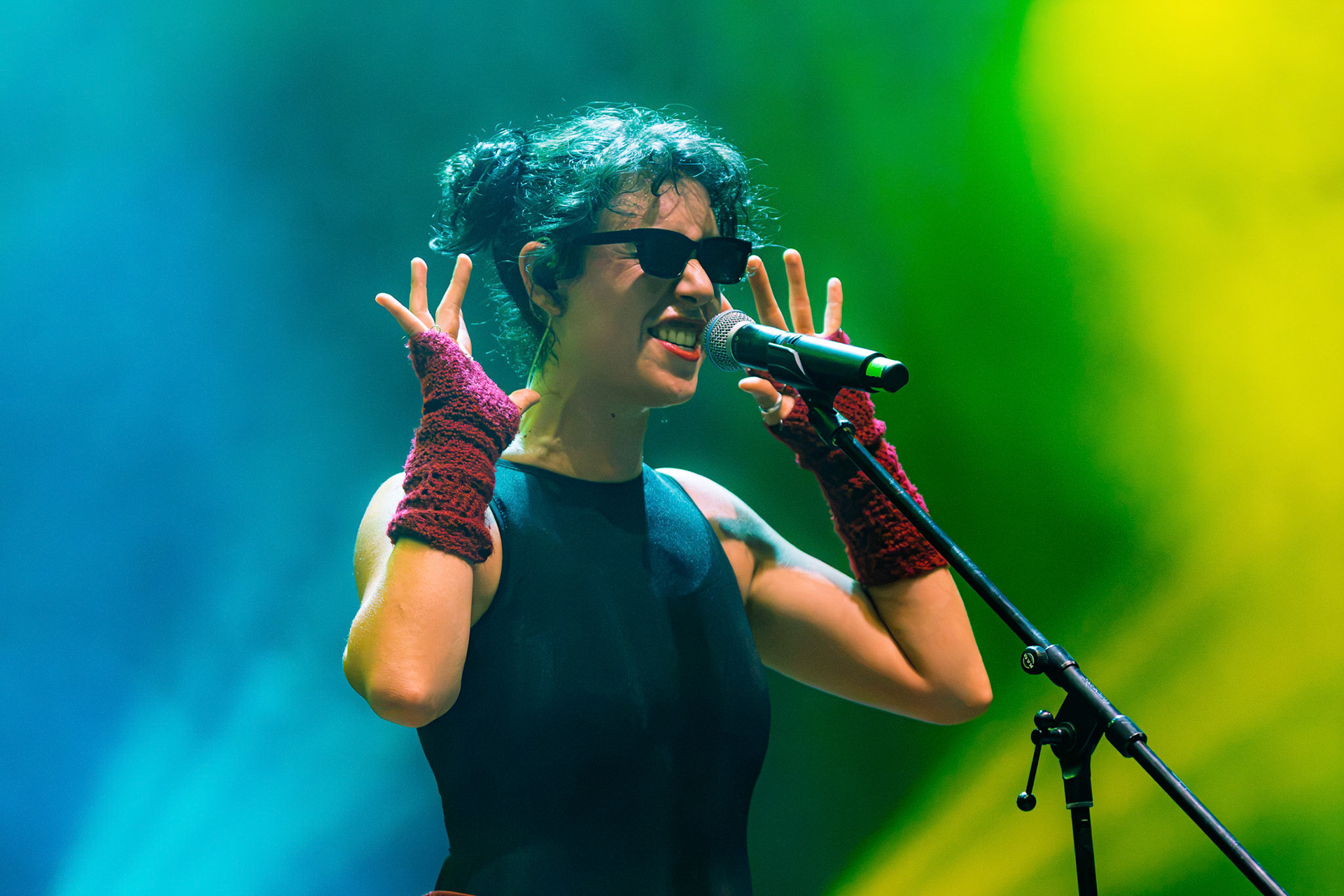 Catuxa Salom sobre o escenario do 39 Festival Noroeste Estrella Galicia