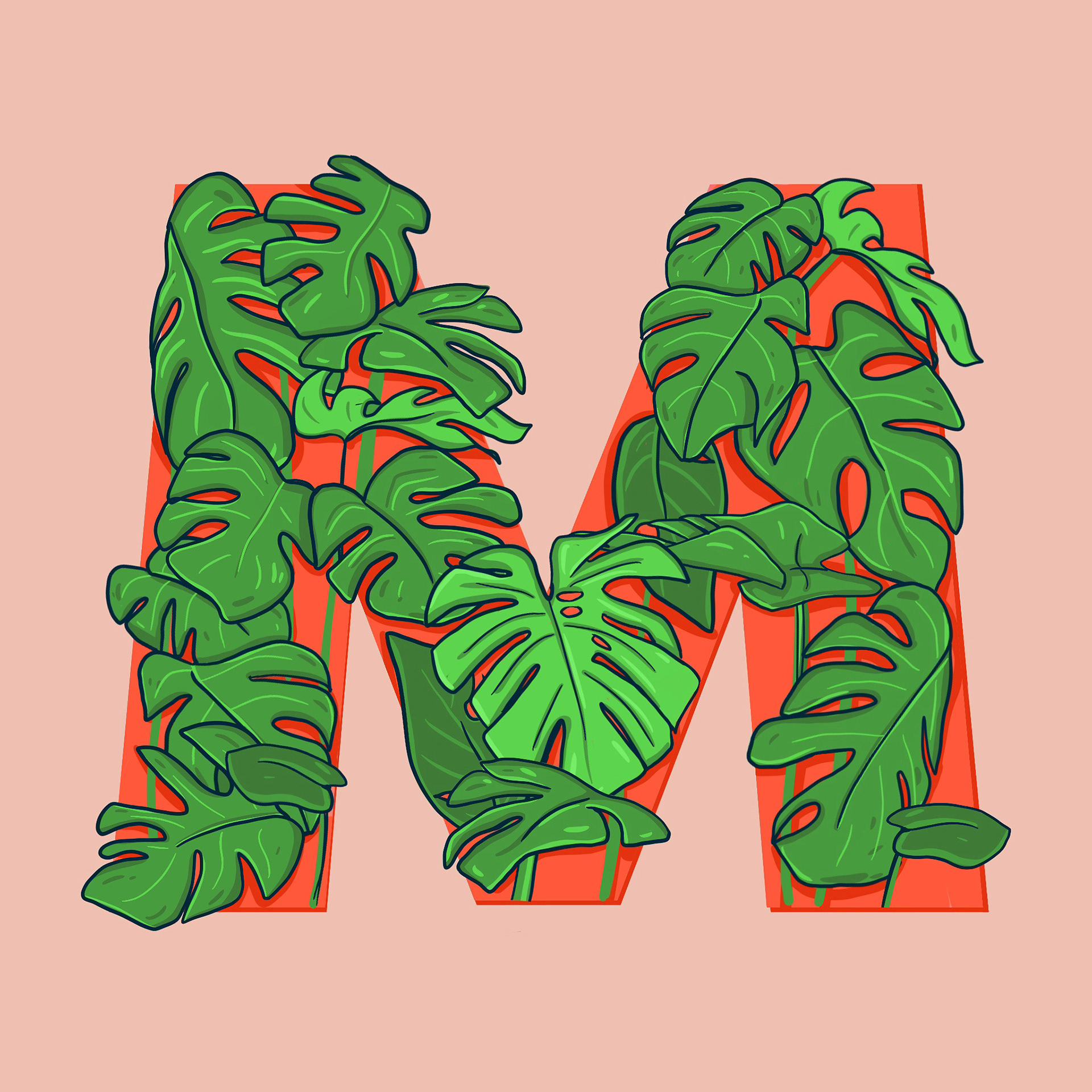 M is for Monstera
