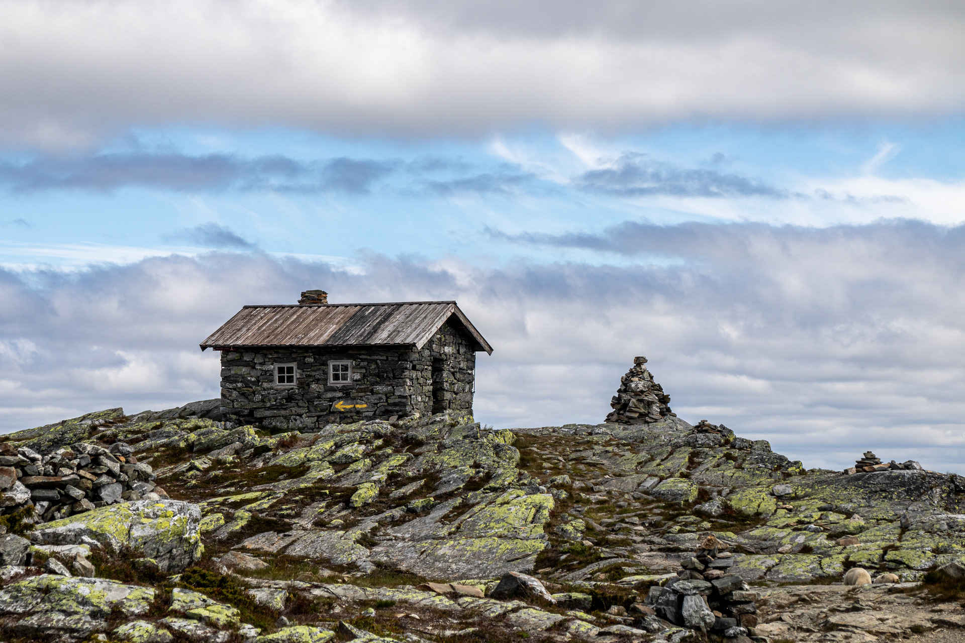 Building on top of the Mountain. Rondane Norway, 2019