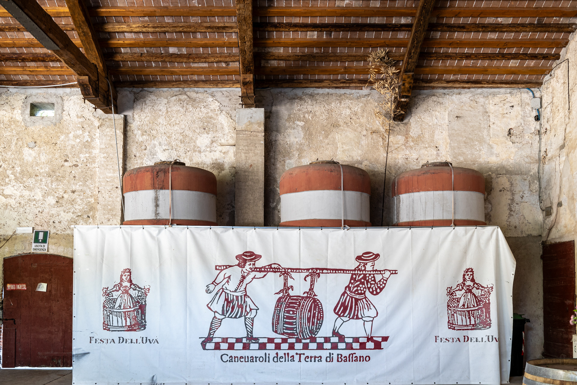 Every third weekend of September, the Angarano winery is location of the Festa Delle Uva (festival of grapes)