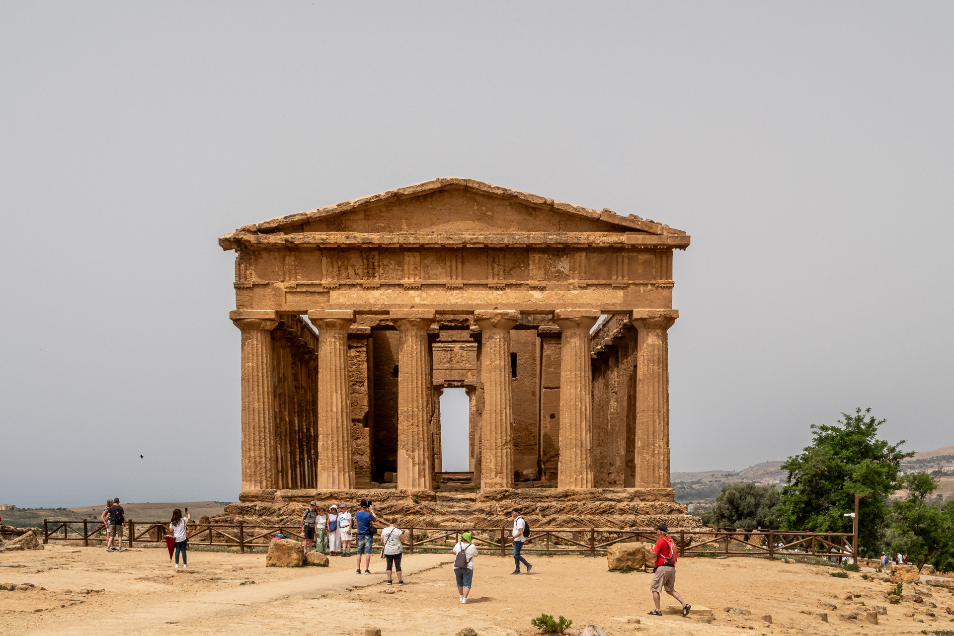 Acient Greek temple. Agrigento Sicily Italy 2024