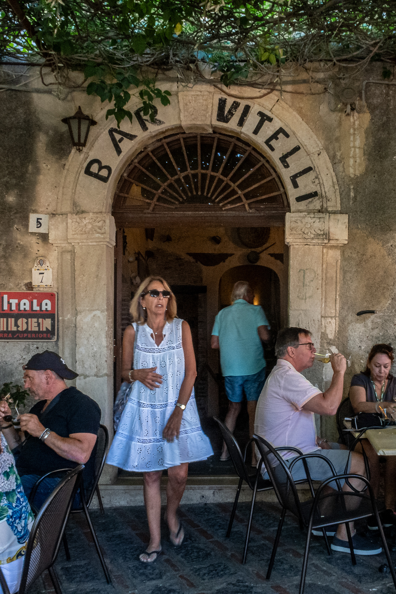 Godfather film location Bar Vitelly. Savoca Sicily Italy 2024