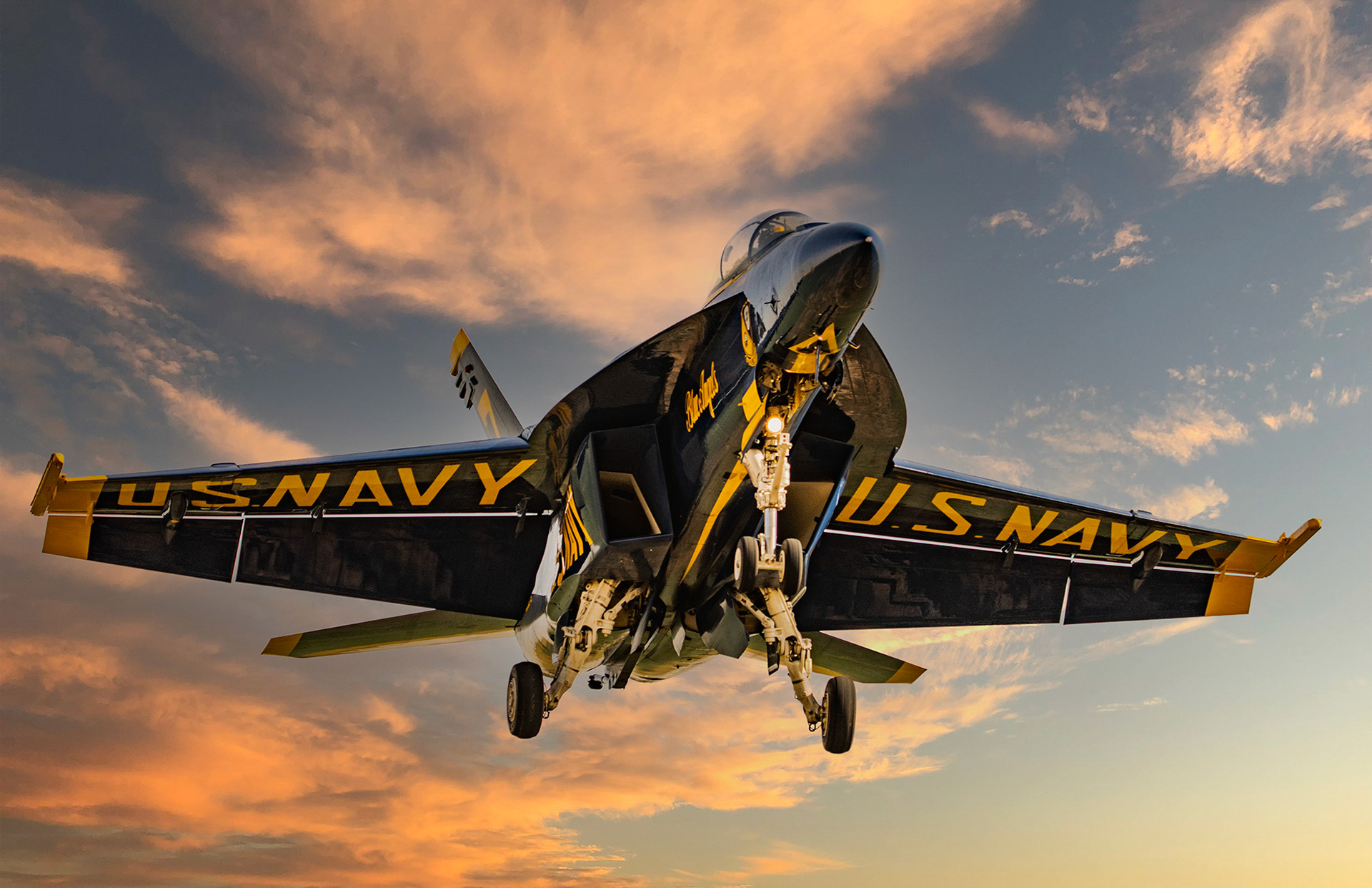 Blue Angels Sunset Composite