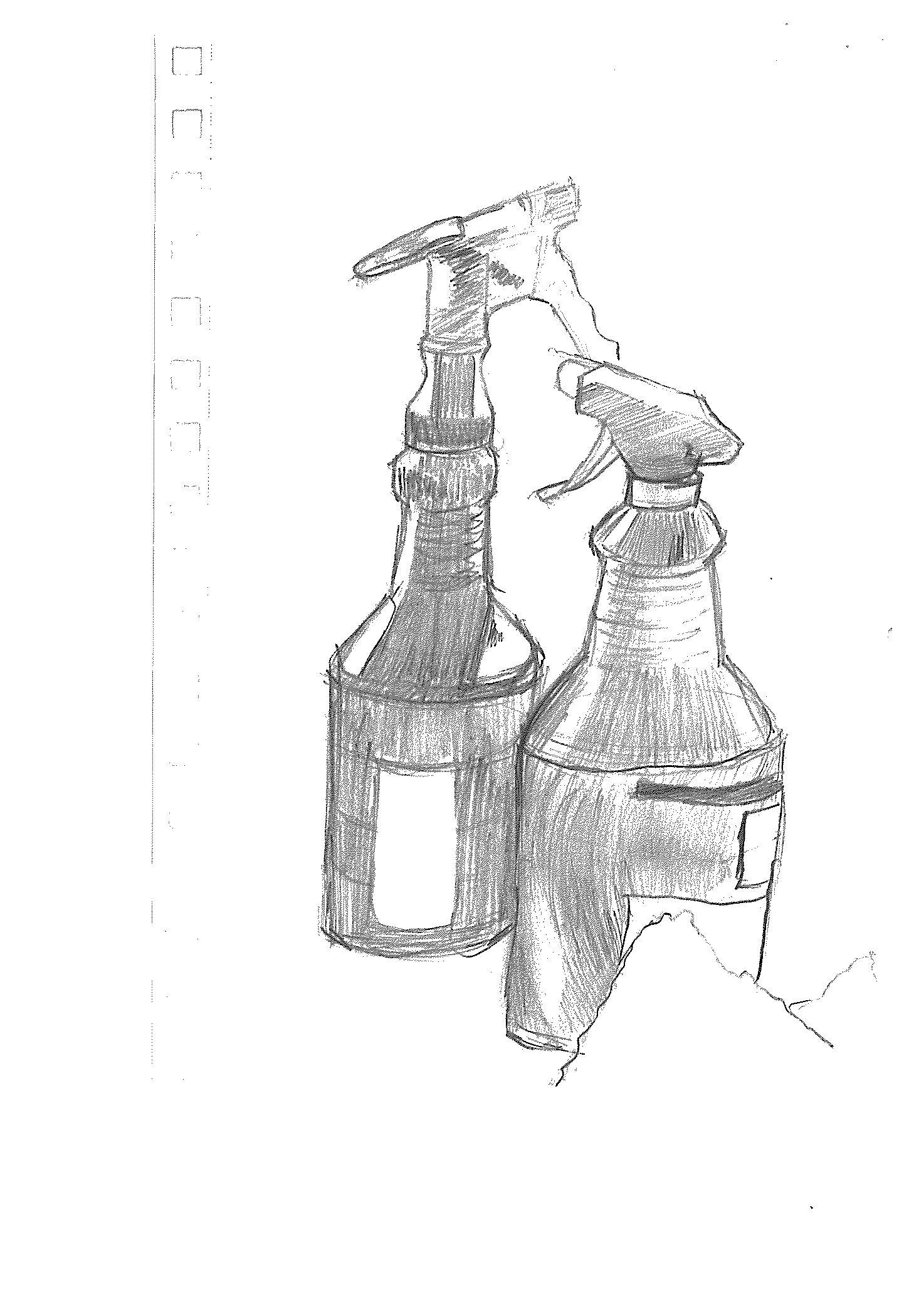 Plastic spray bottles