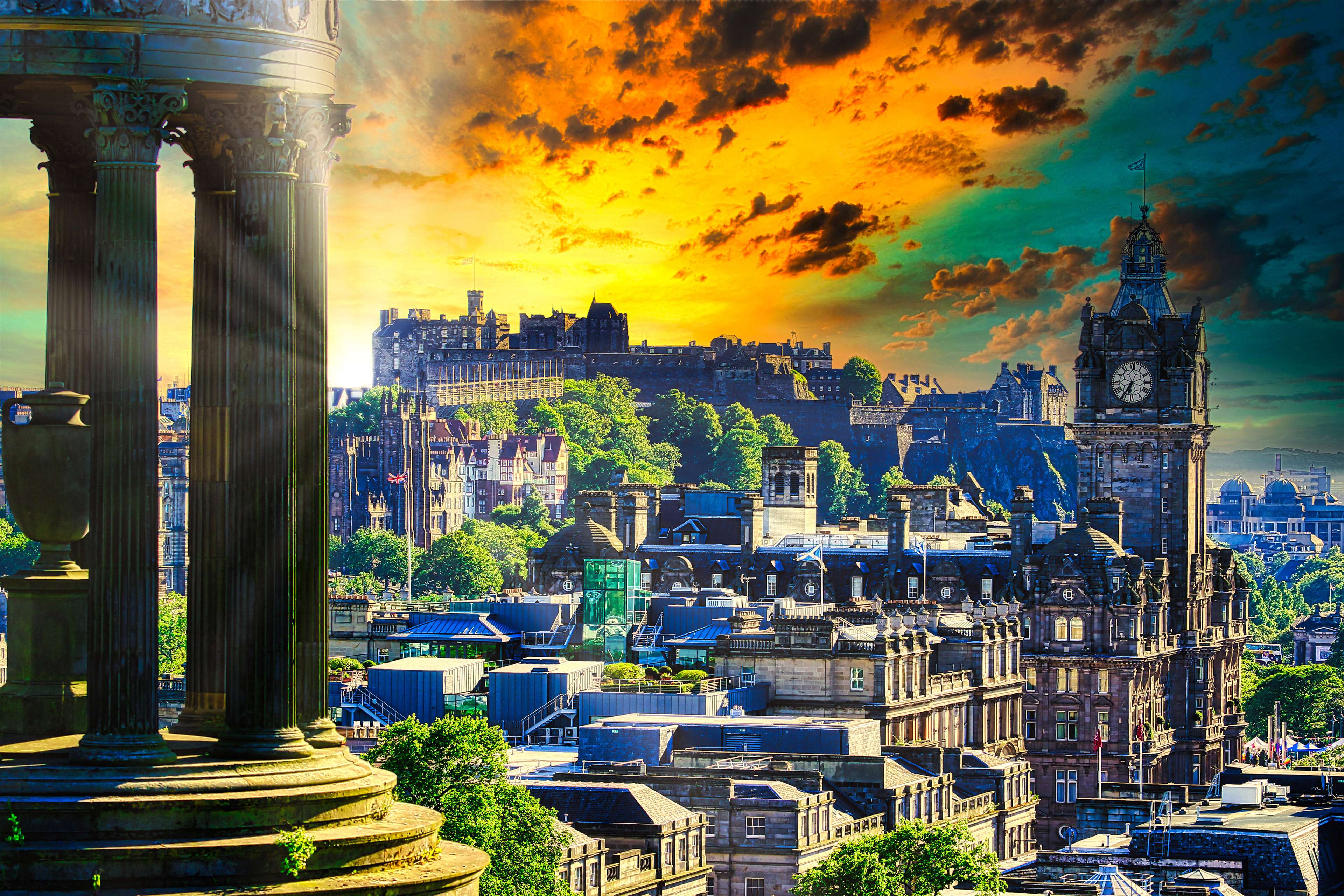 Sunset at Calton Hill