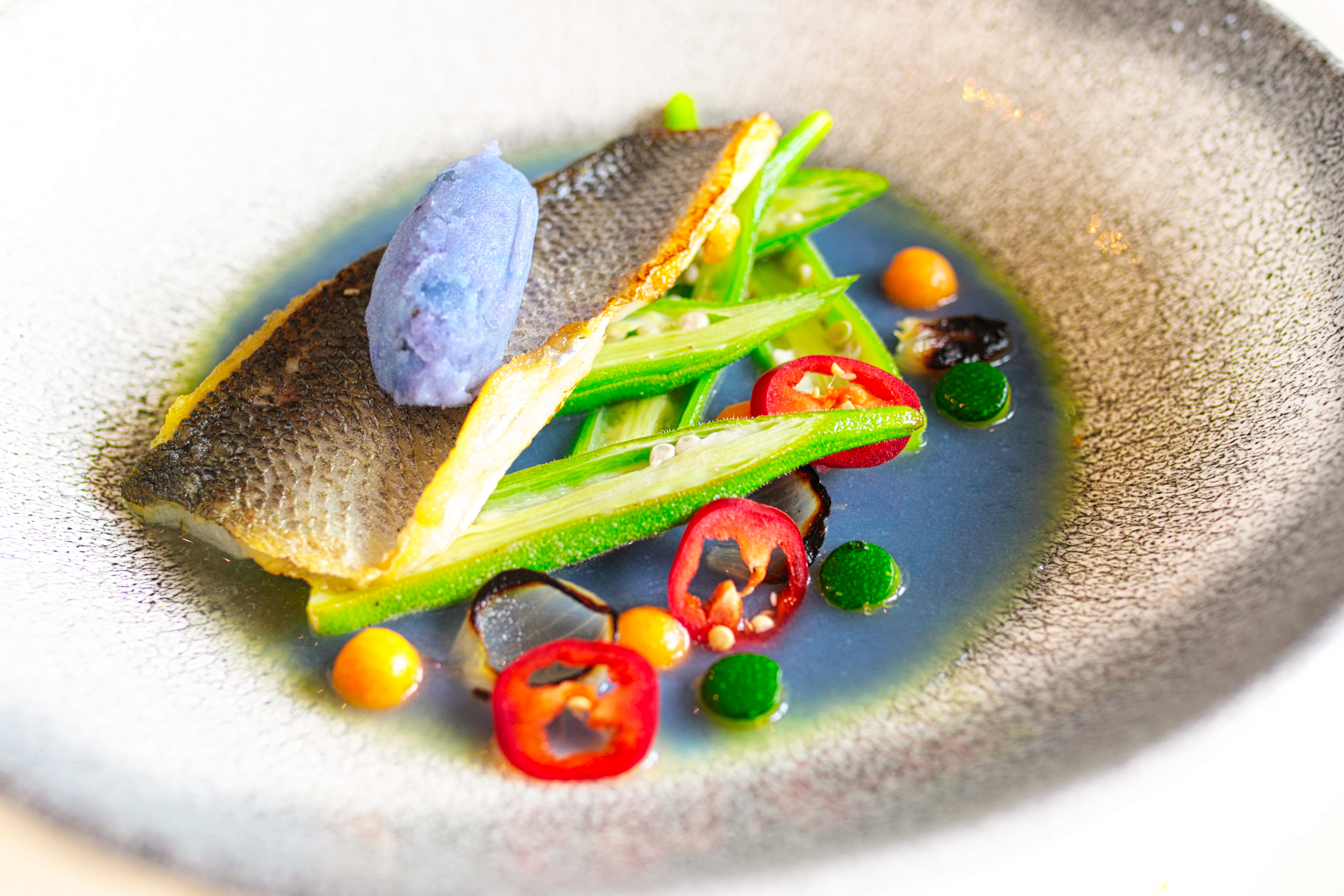 Seabass & Broad Bean